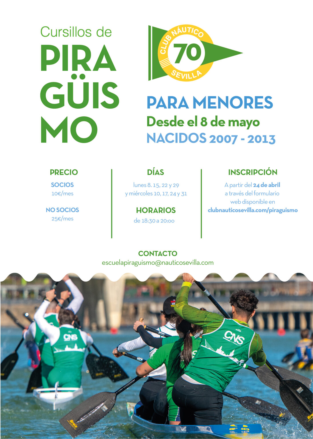 Cursos De Pirag Ismo Para Menores Club N Utico Sevilla