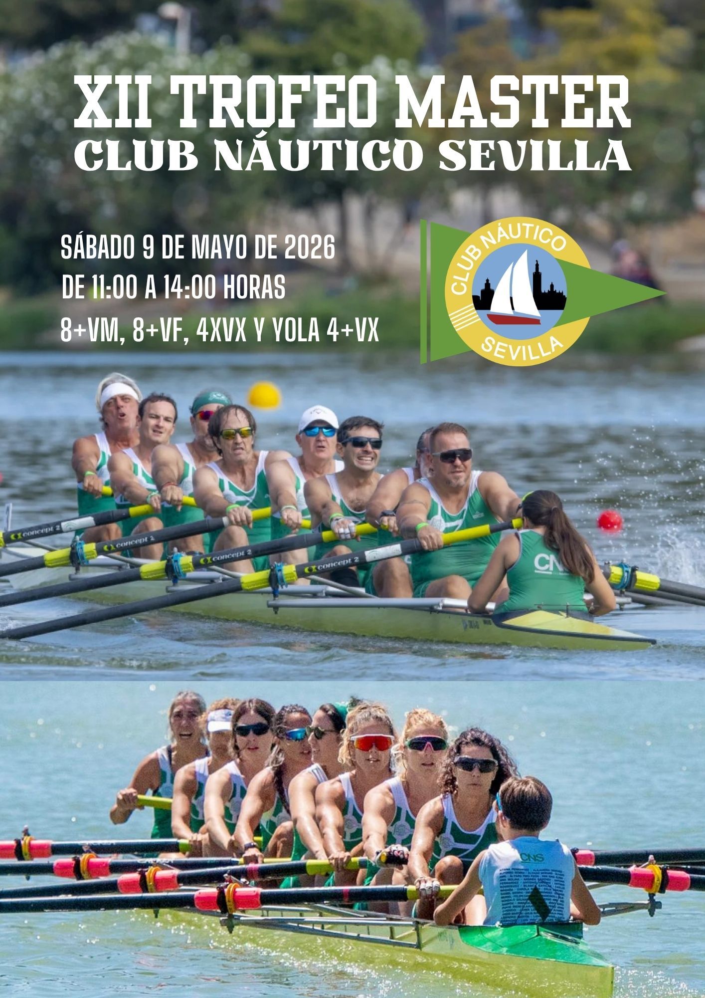 XII Trofeo Master Club Náutico Sevilla de remo
