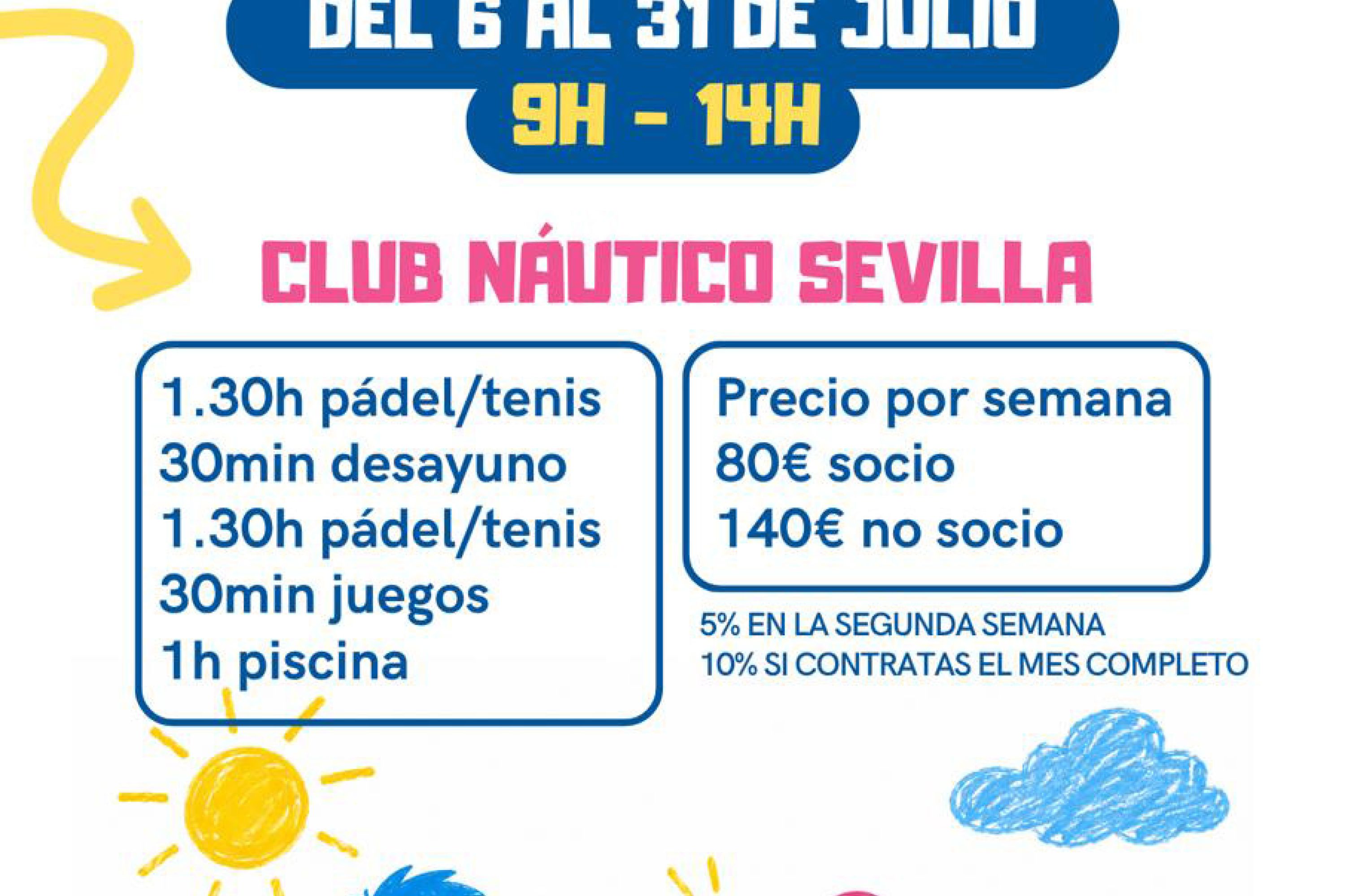 Campus de tecnificación de tenis/pádel de verano