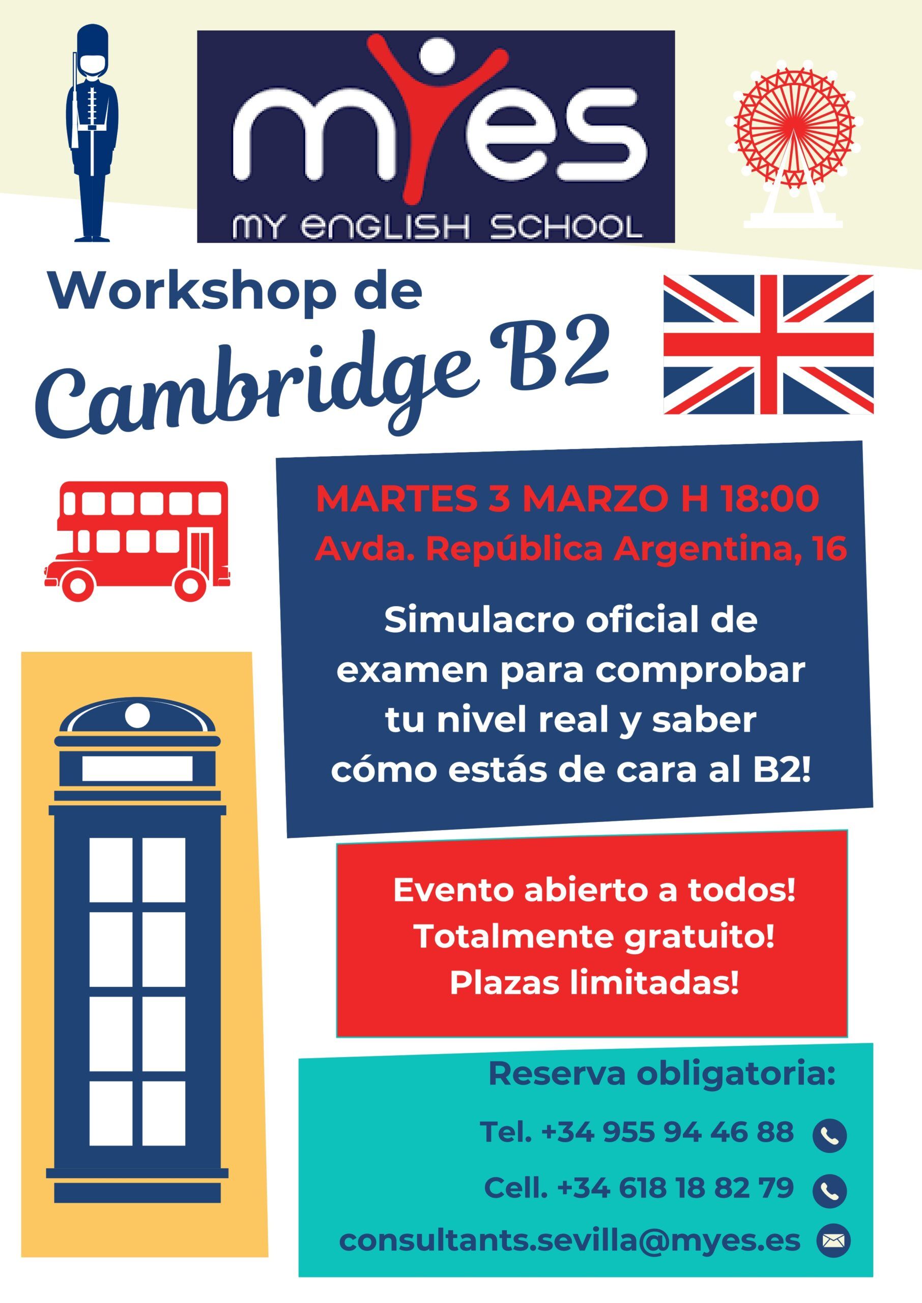 Workshop gratuito de preparación Cambridge B2