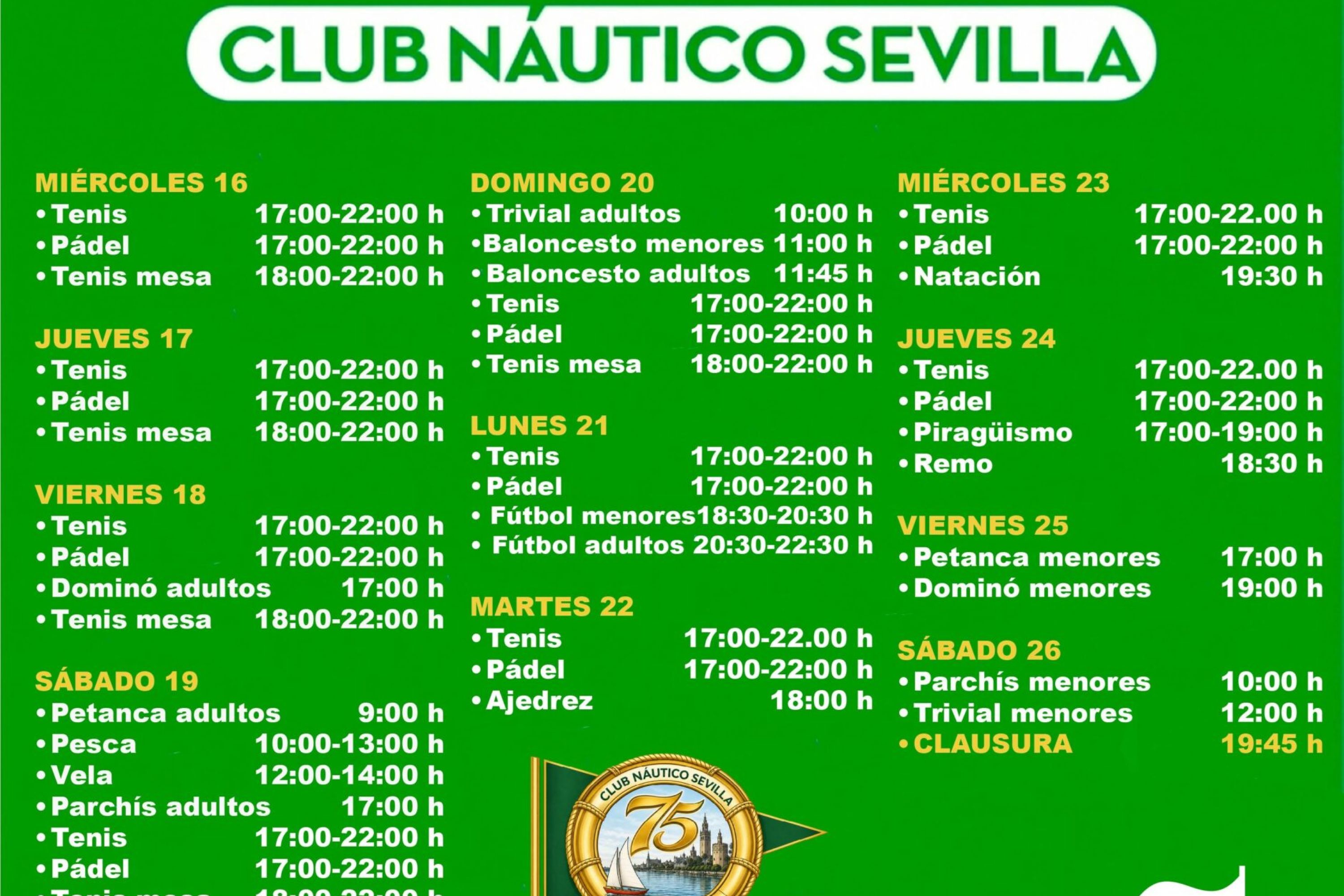 II Olimpiadas del Club Náutico Sevilla