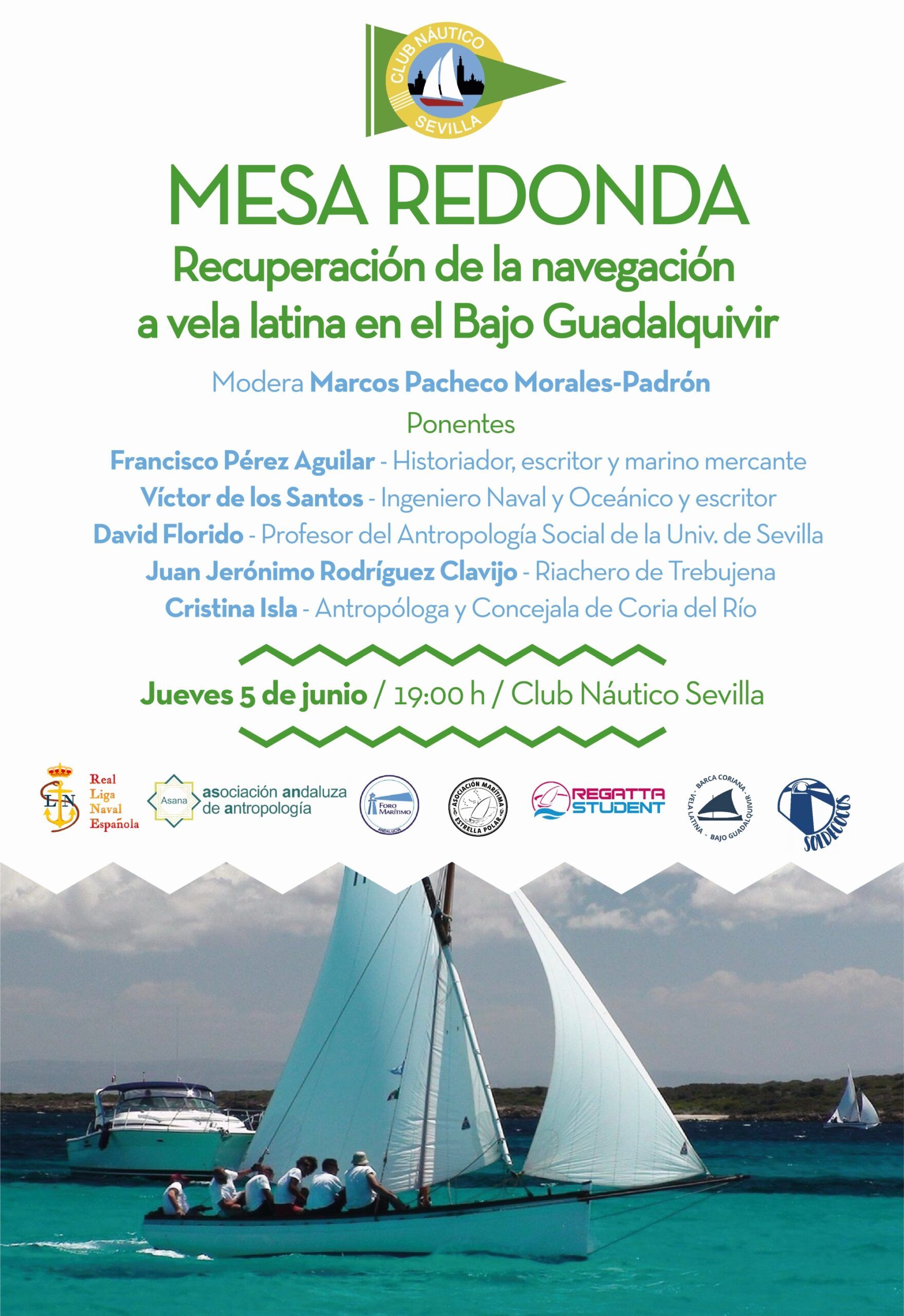 Mesa redonda ‘Recuperación de la navegación a vela latina en el Bajo Guadalquivir’