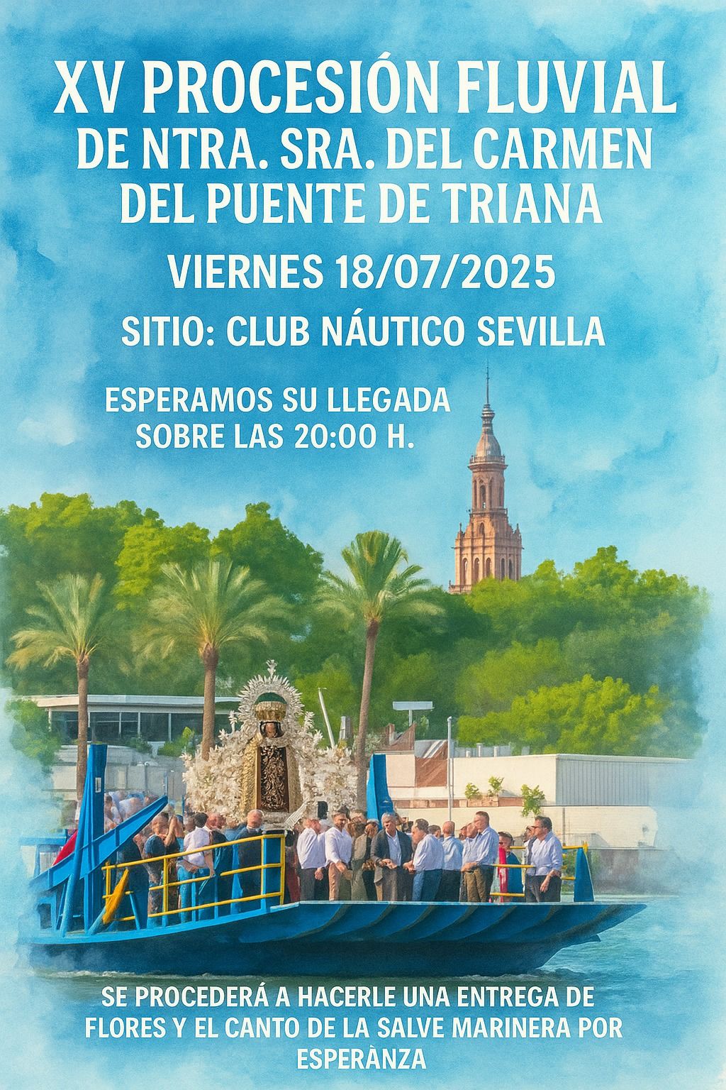 XV Procesión fluvial de la Virgen del Carmen
