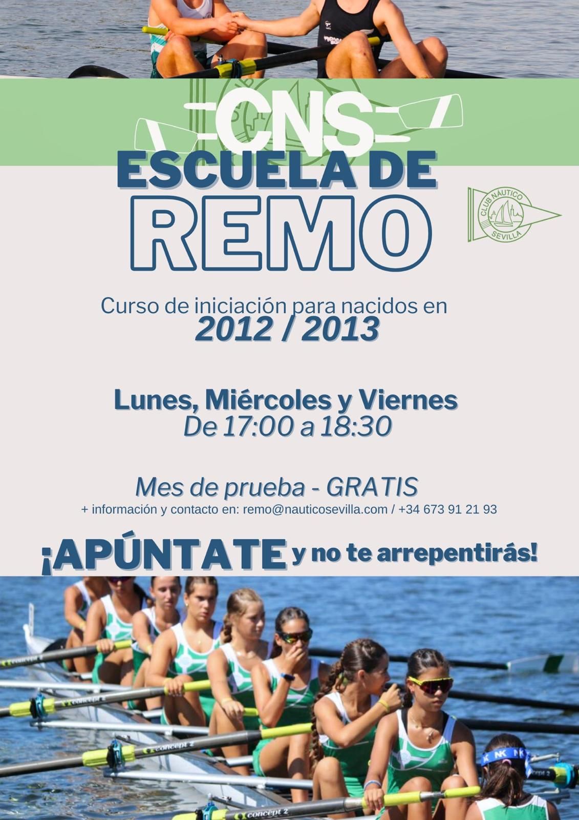 Cursos de iniciación al remo