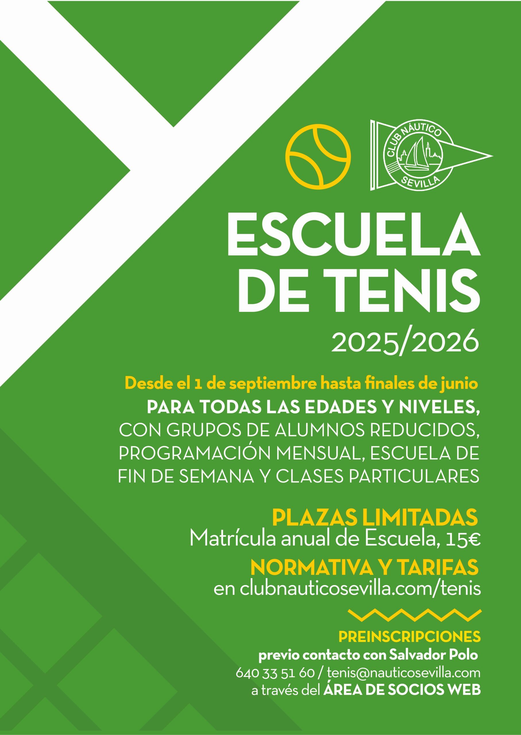 Escuela de tenis 2025/2026