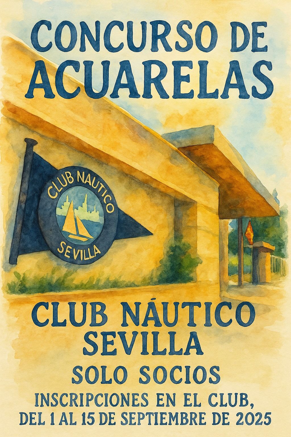 Concurso de pintura en acuarela Club Náutico Sevilla