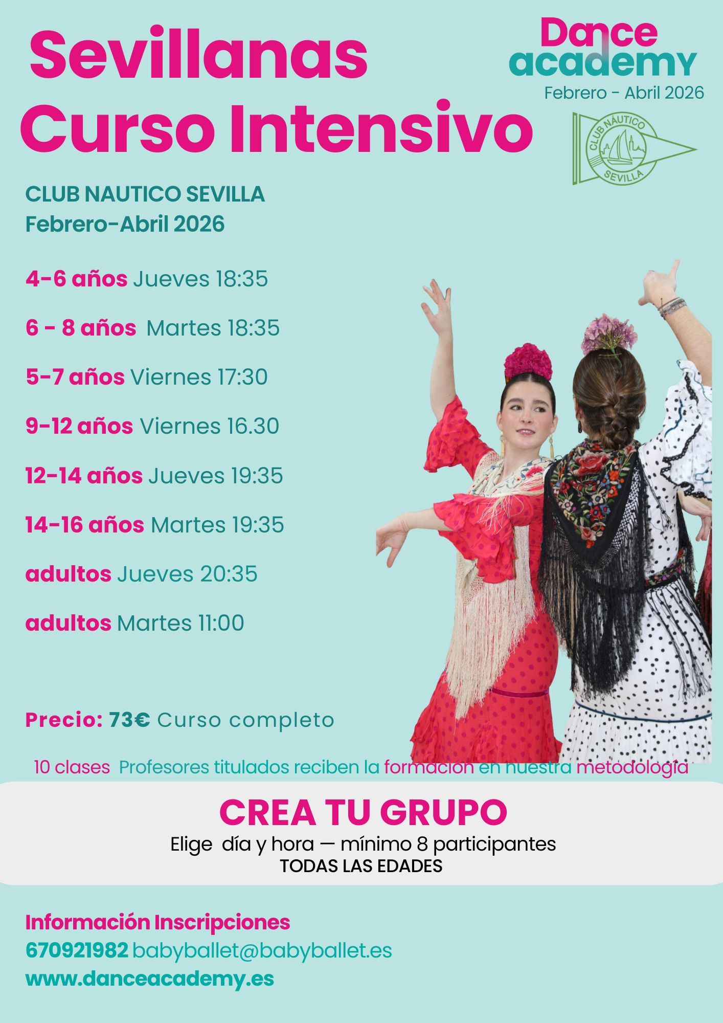 Curso intensivo de sevillanas en el Club Náutico