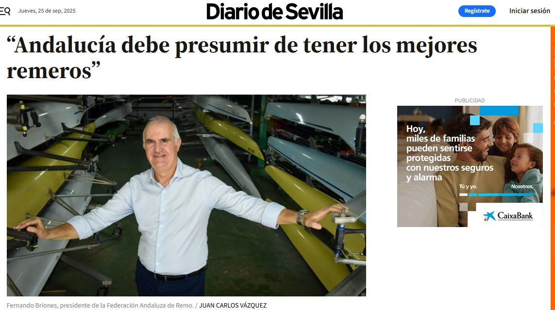 #SomosNáutico / Fernando Briones: “Andalucía debe presumir de tener los mejores remeros”