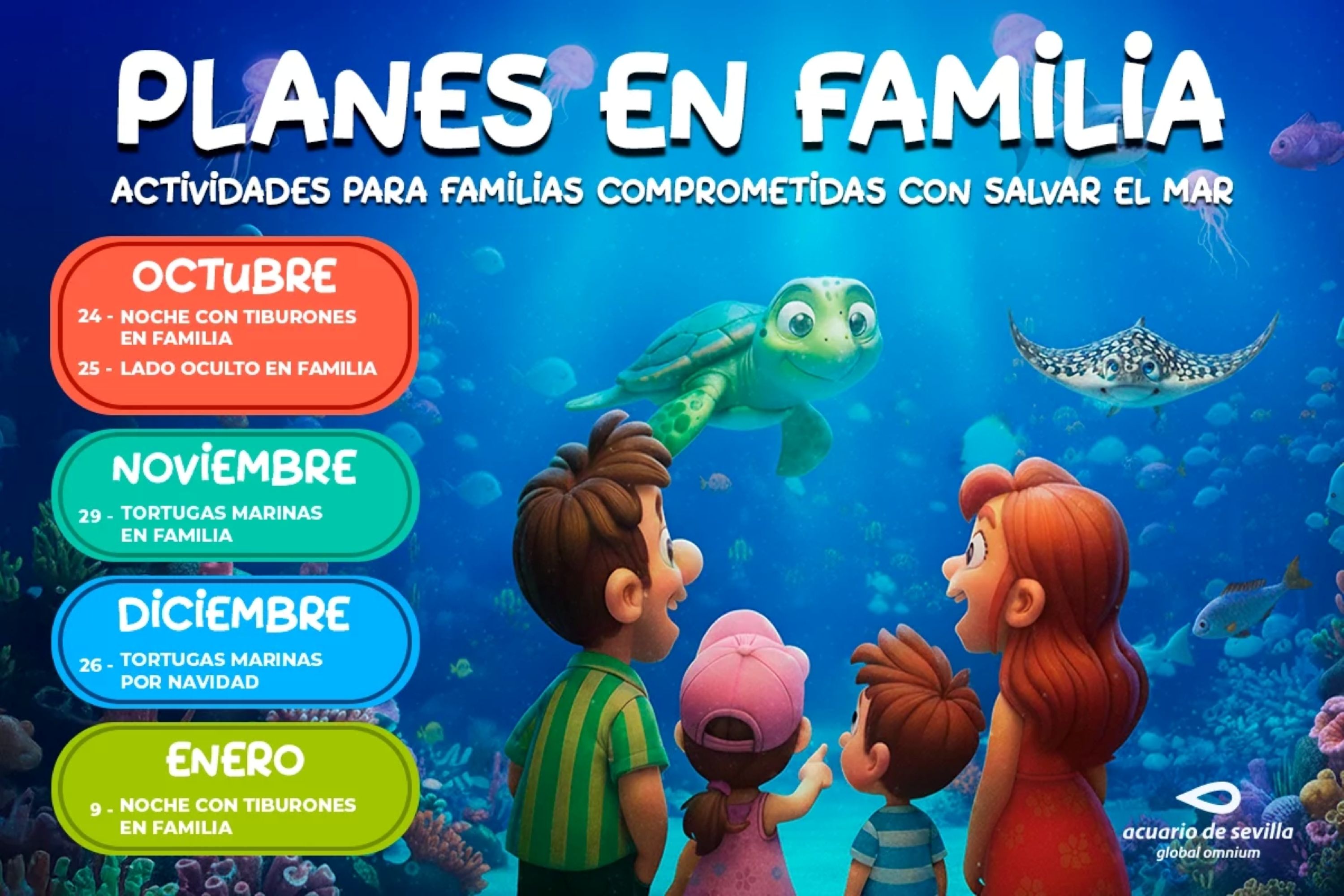 Programación de otoño del Acuario de Sevilla