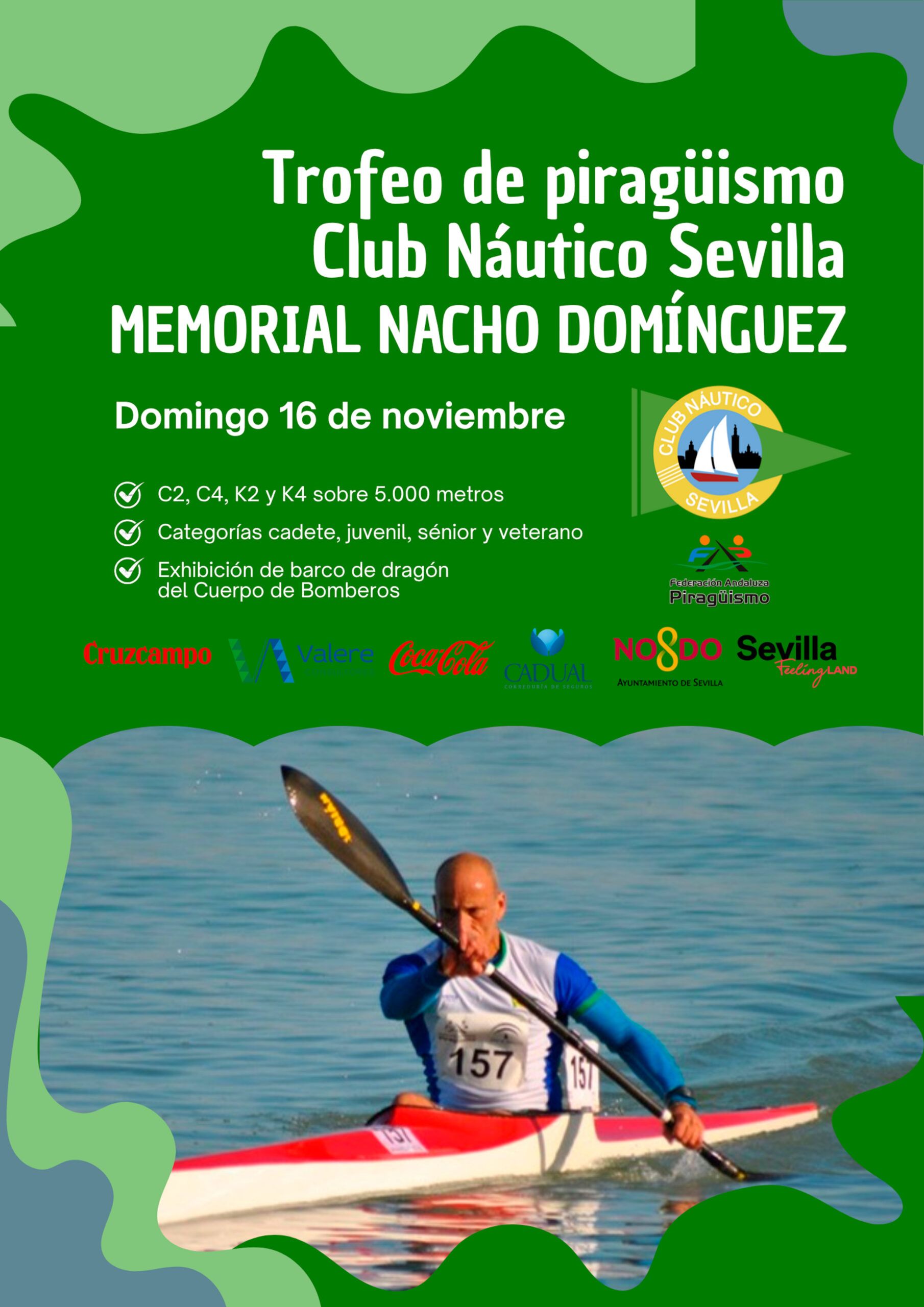 Trofeo de piragüismo Club Náutico Sevilla Memorial Nacho Domínguez
