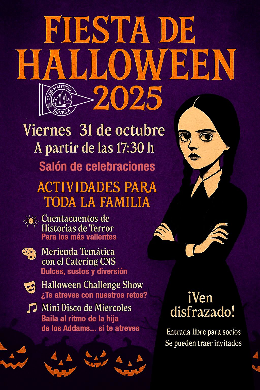Fiesta de Halloween en el Club Náutico Sevilla