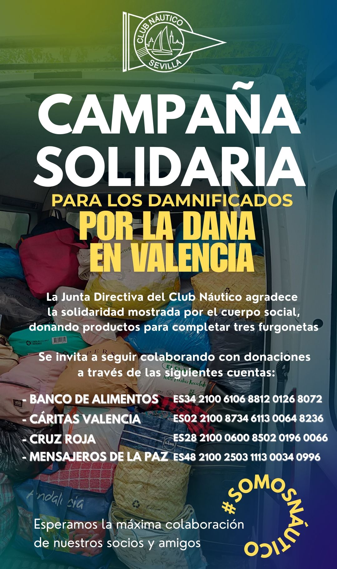 AVISO / Campaña solidaria para las víctimas de la DANA