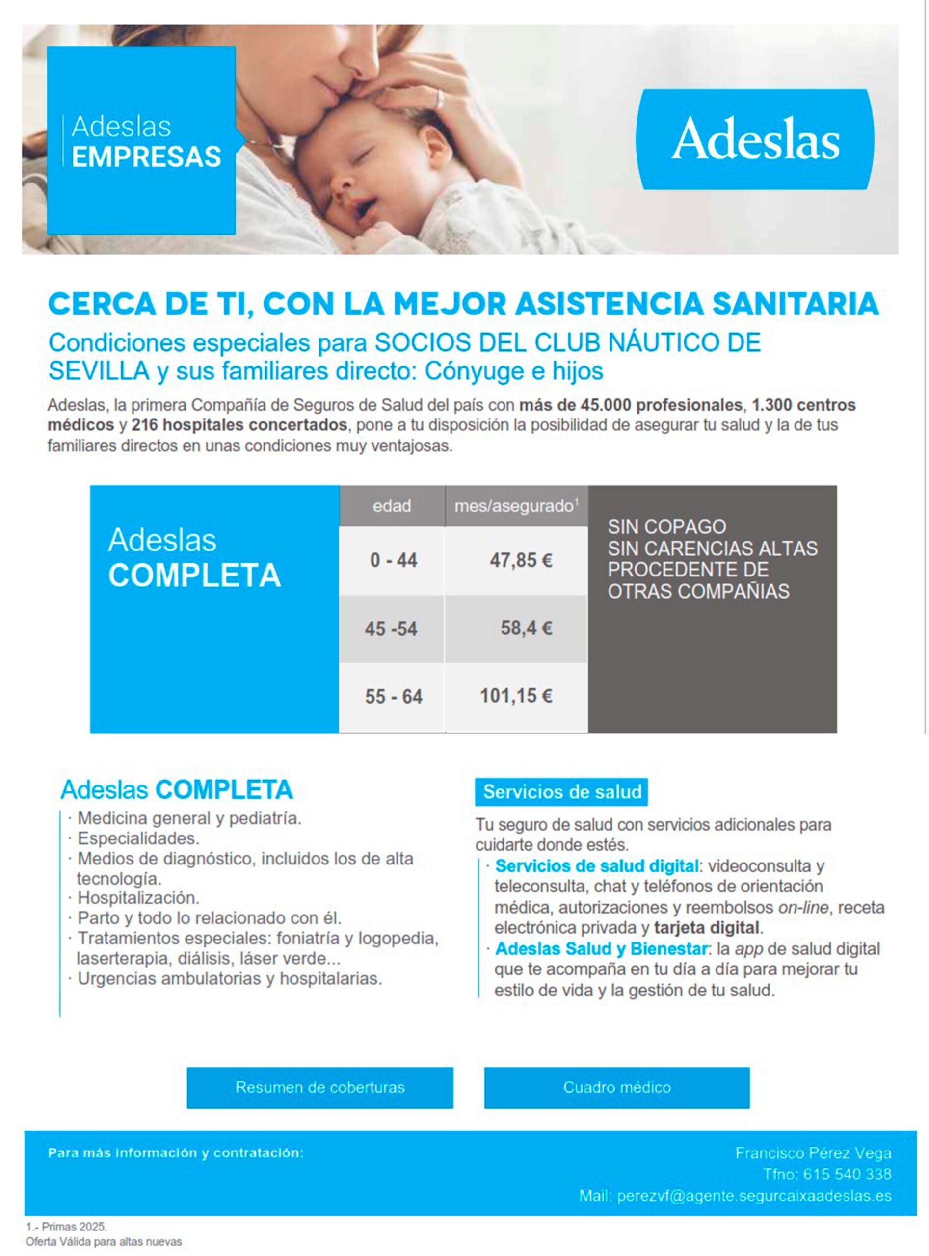 Acuerdo de colaboración con Adeslas