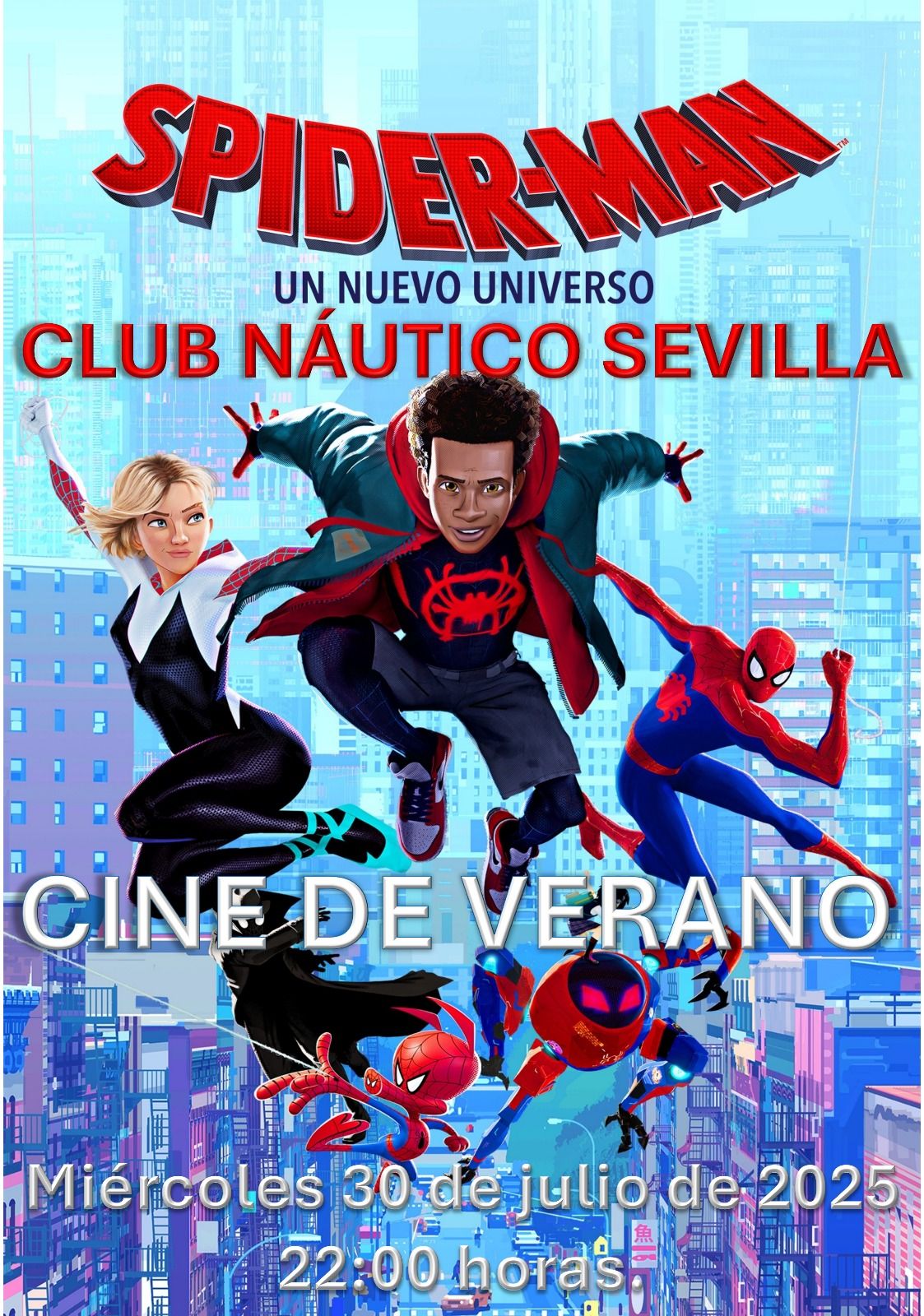 Cine de verano en el Club Náutico: ‘Spiderman. Un nuevo universo’ 