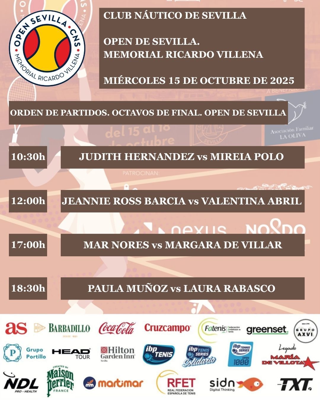 33º Open Sevilla de tenis Memorial Ricardo Villena
