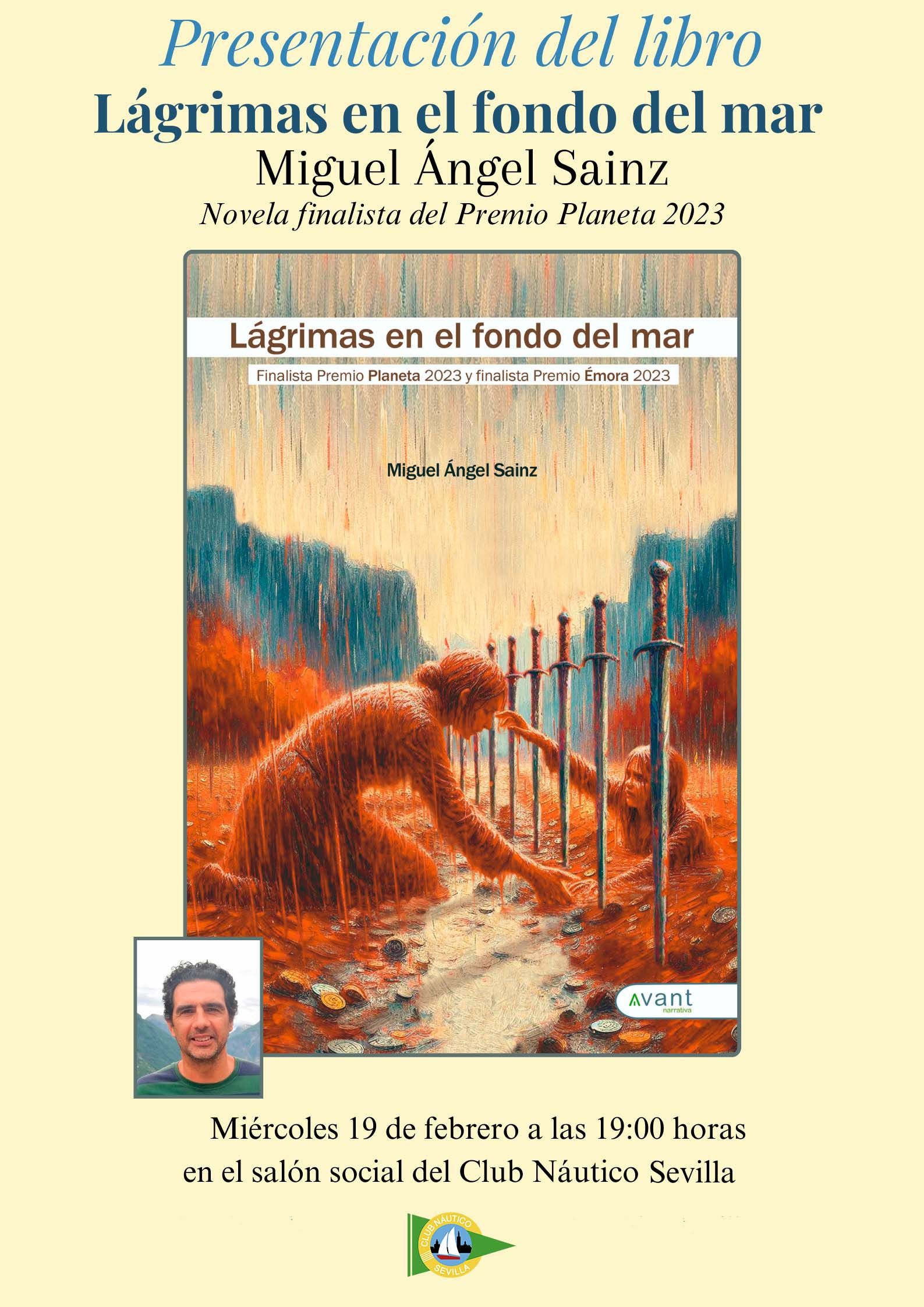 Presentación del libro ‘Lágrimas en el fondo del mar’, de Miguel Ángel Sainz