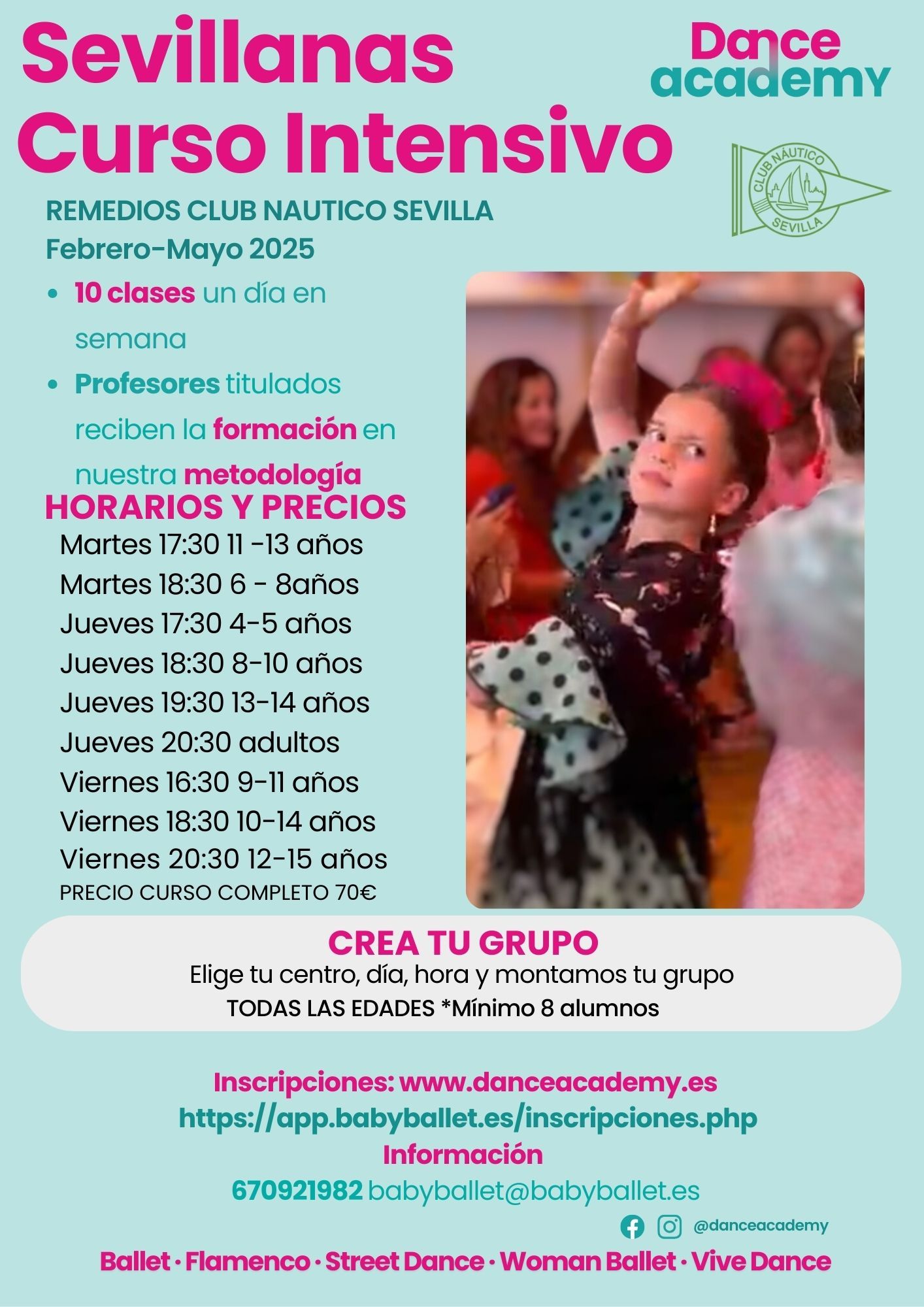 Curso intensivo de sevillanas en el Club Náutico