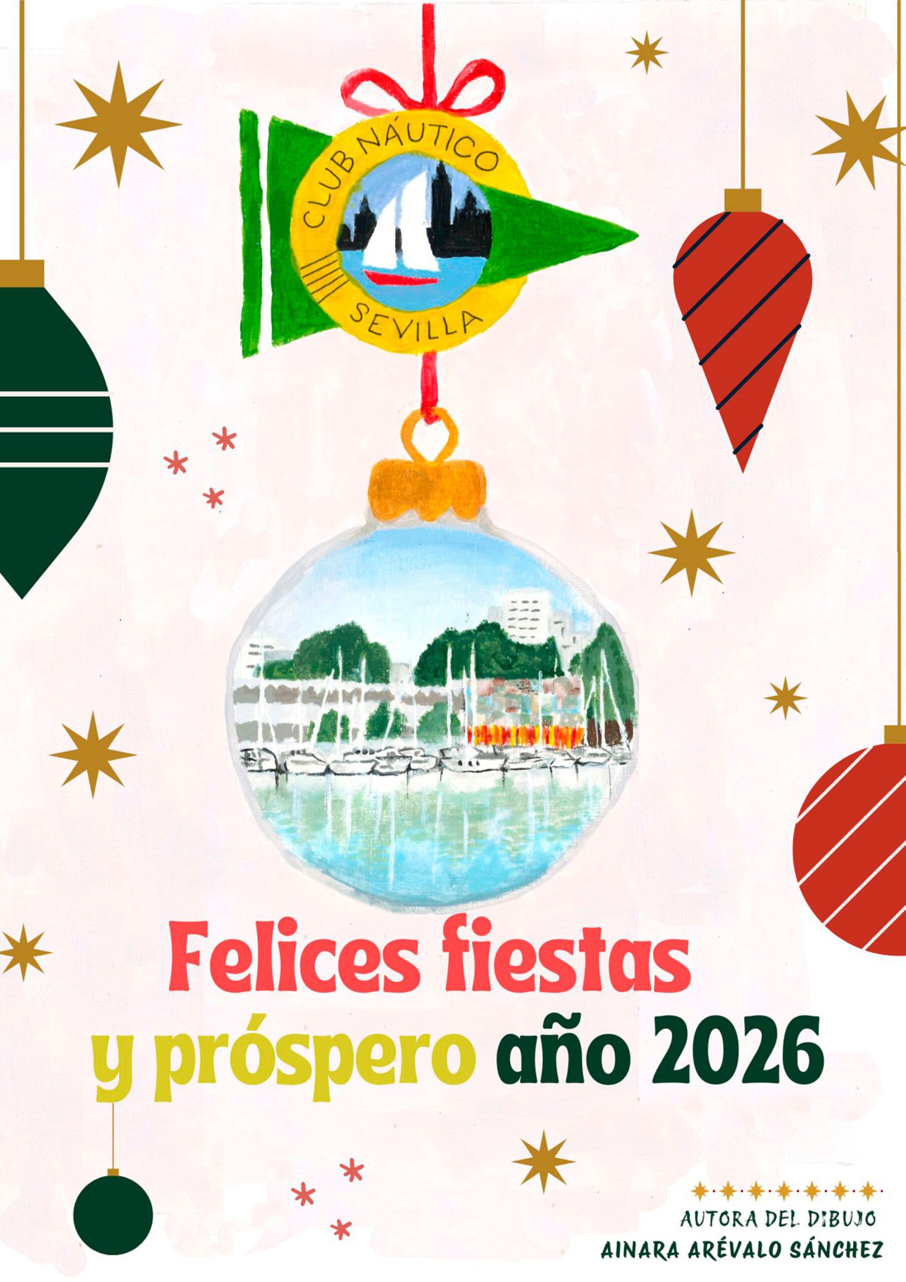 El Club Náutico Sevilla desea felices fiestas y próspero año 2026