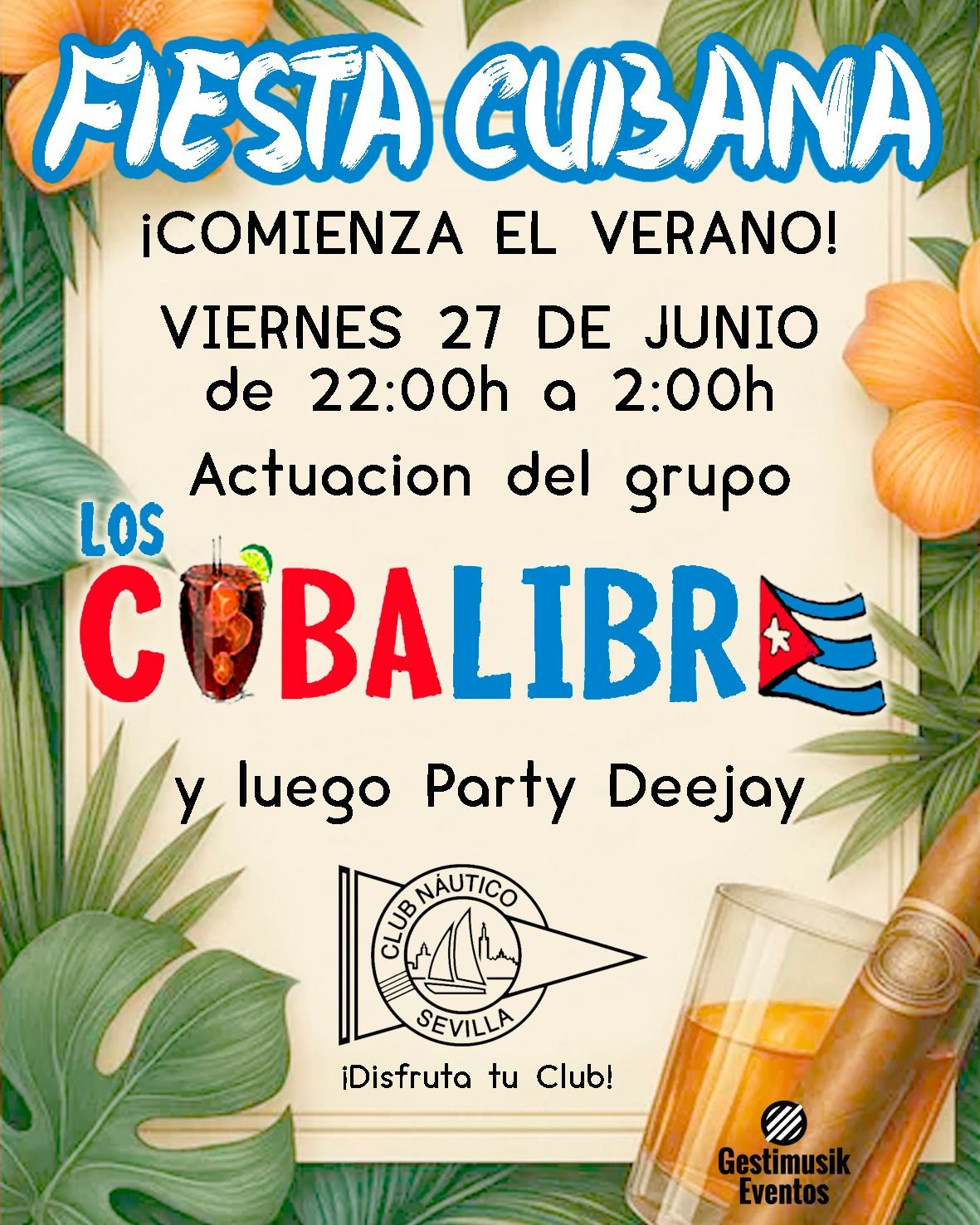 Fiesta cubana en el Club Náutico