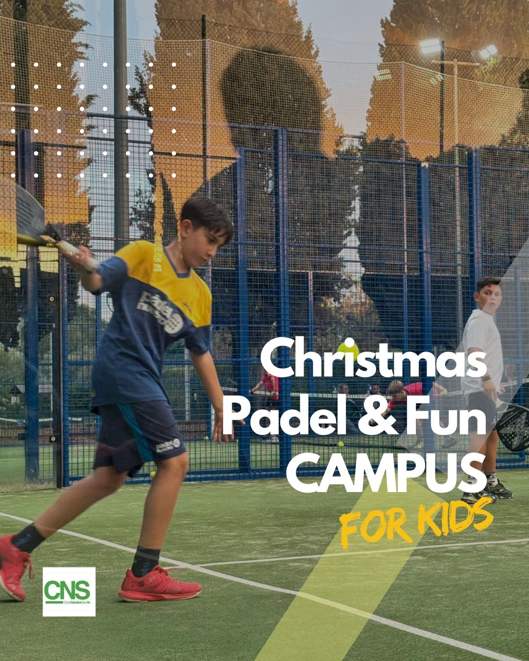 Campus de Navidad de pádel para menores