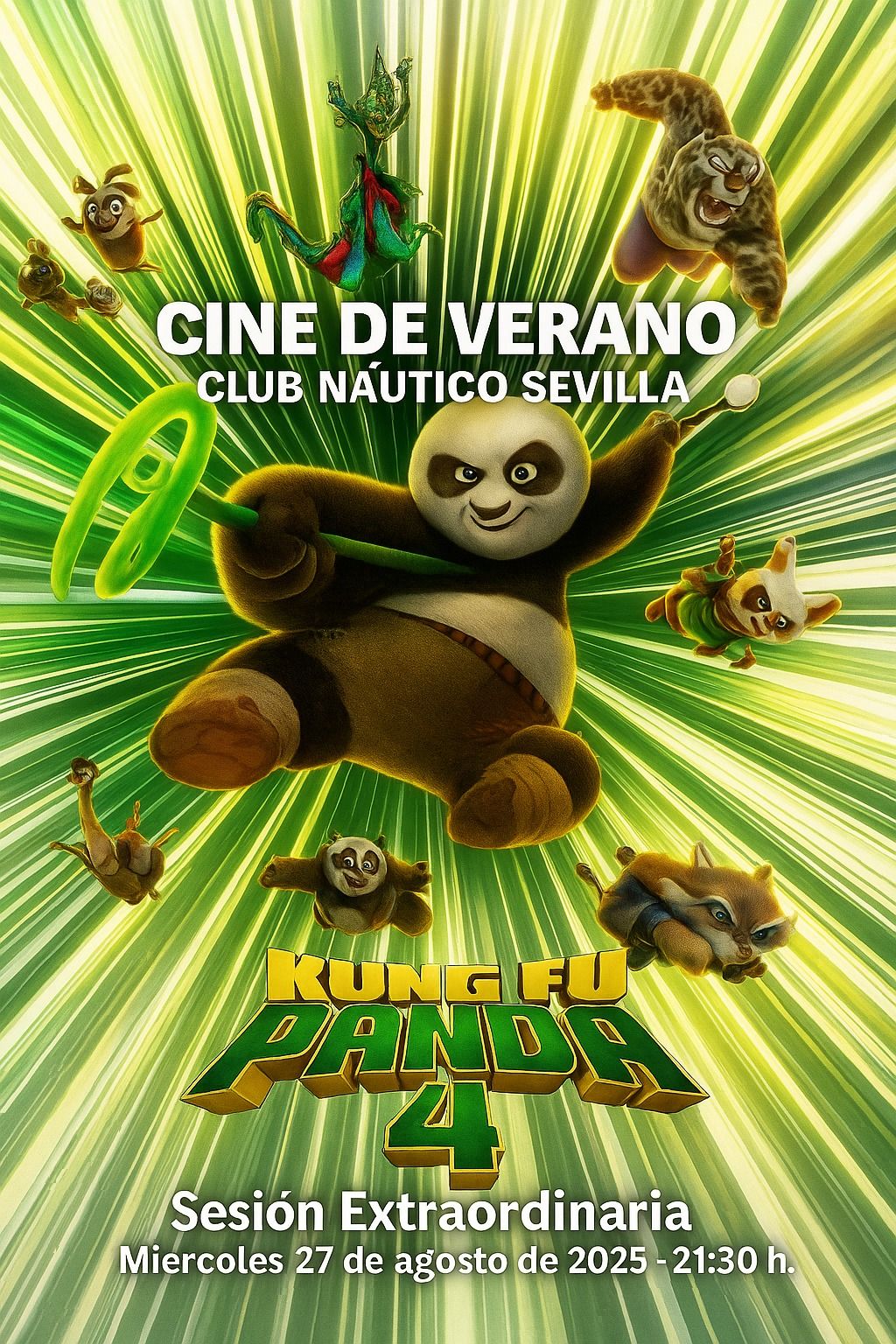 Cine de verano en el Club Náutico: ‘Kung Fu Panda 4’