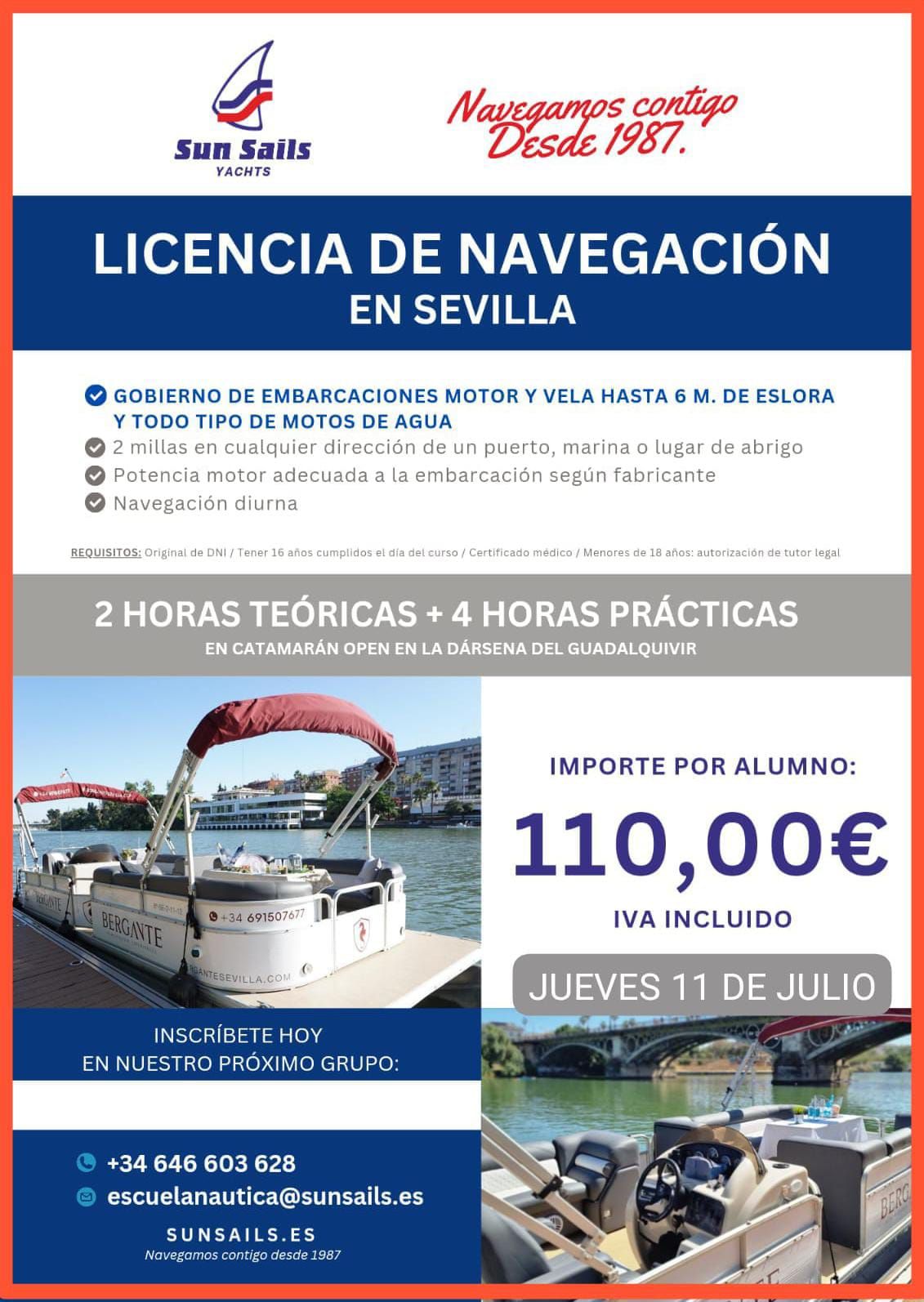 Licencia de navegación de embarcaciones