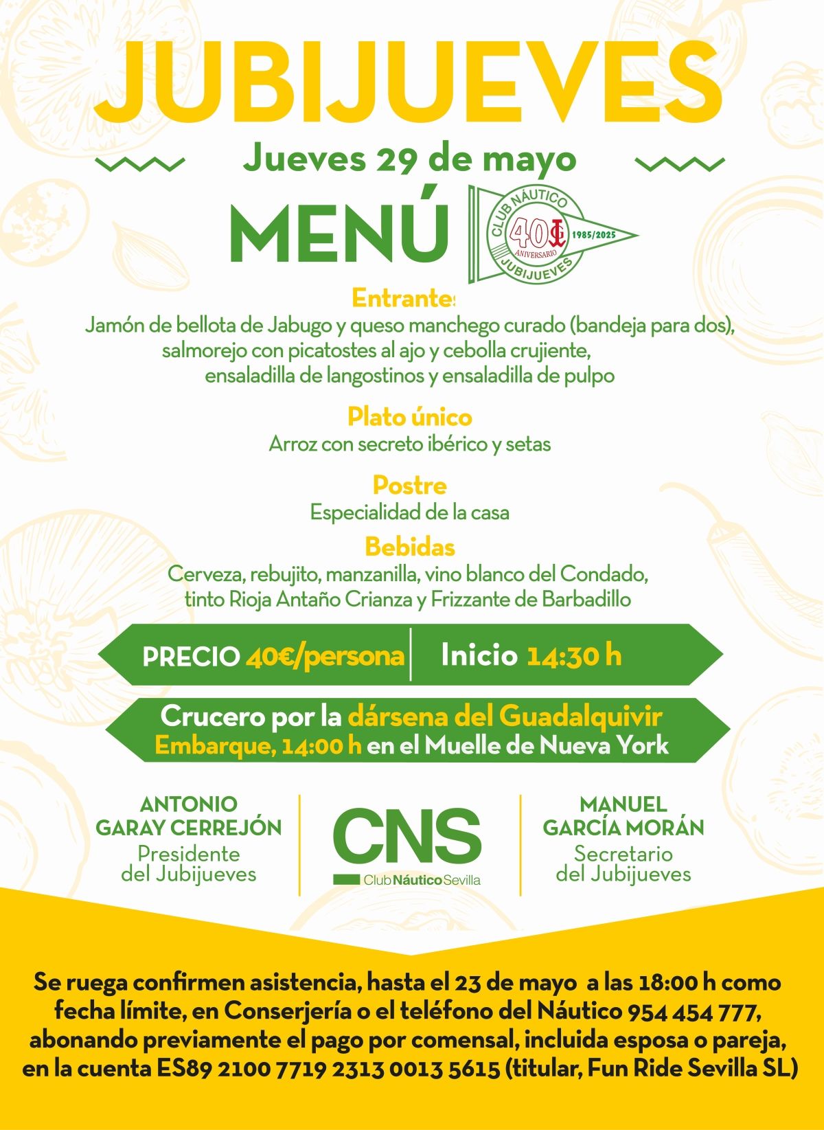 40º aniversario de la tertulia gastronómica Jubijueves