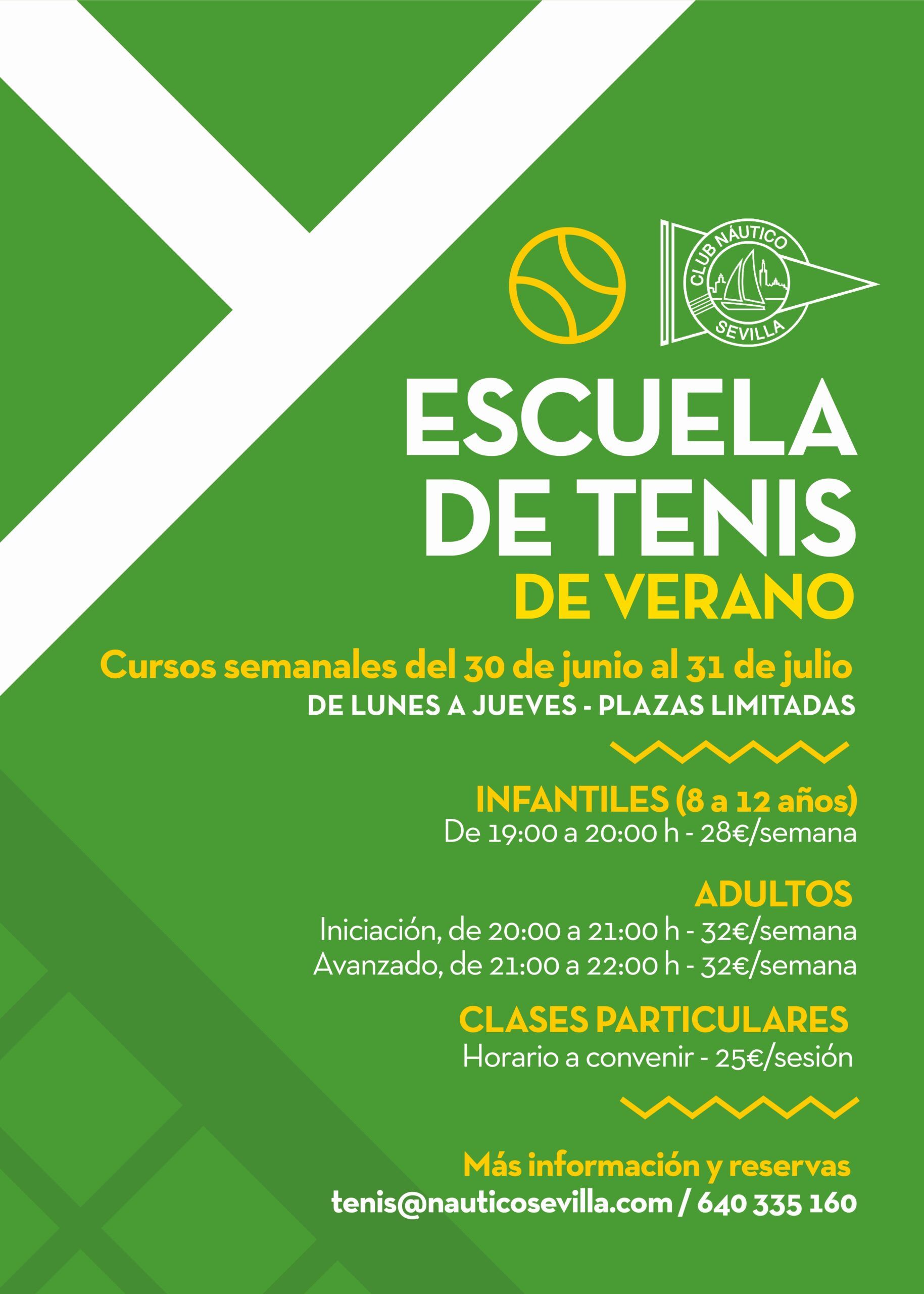 Escuela de tenis de verano