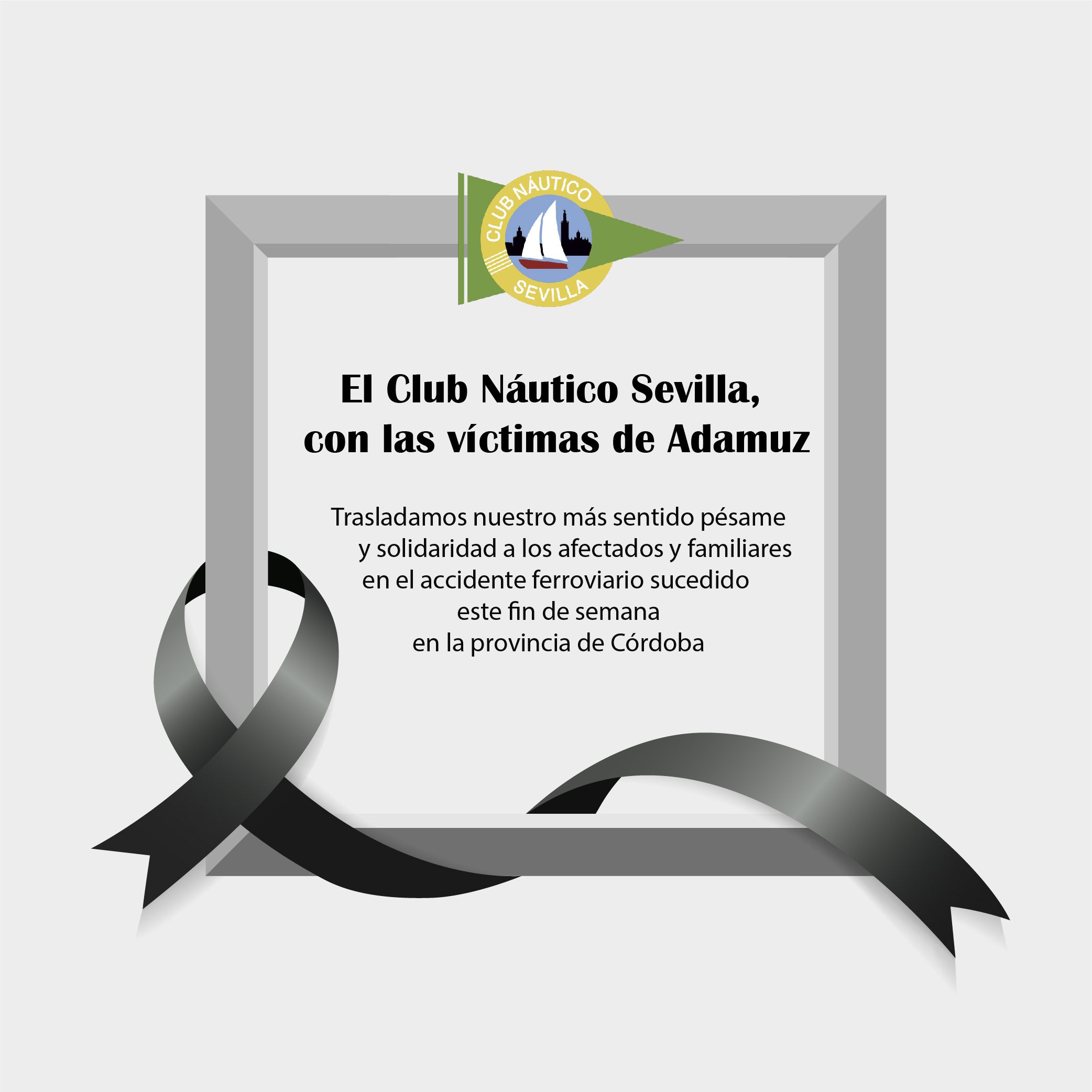 El Club Náutico Sevilla, con las víctimas de Adamuz