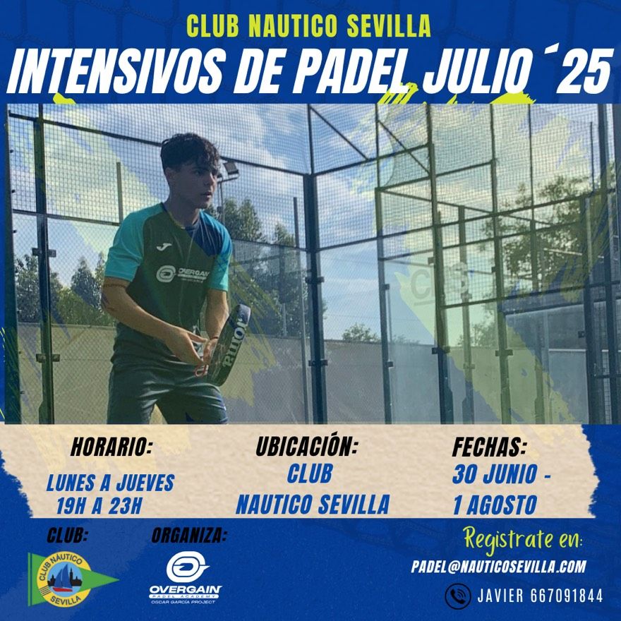 Cursos intensivos de pádel de verano