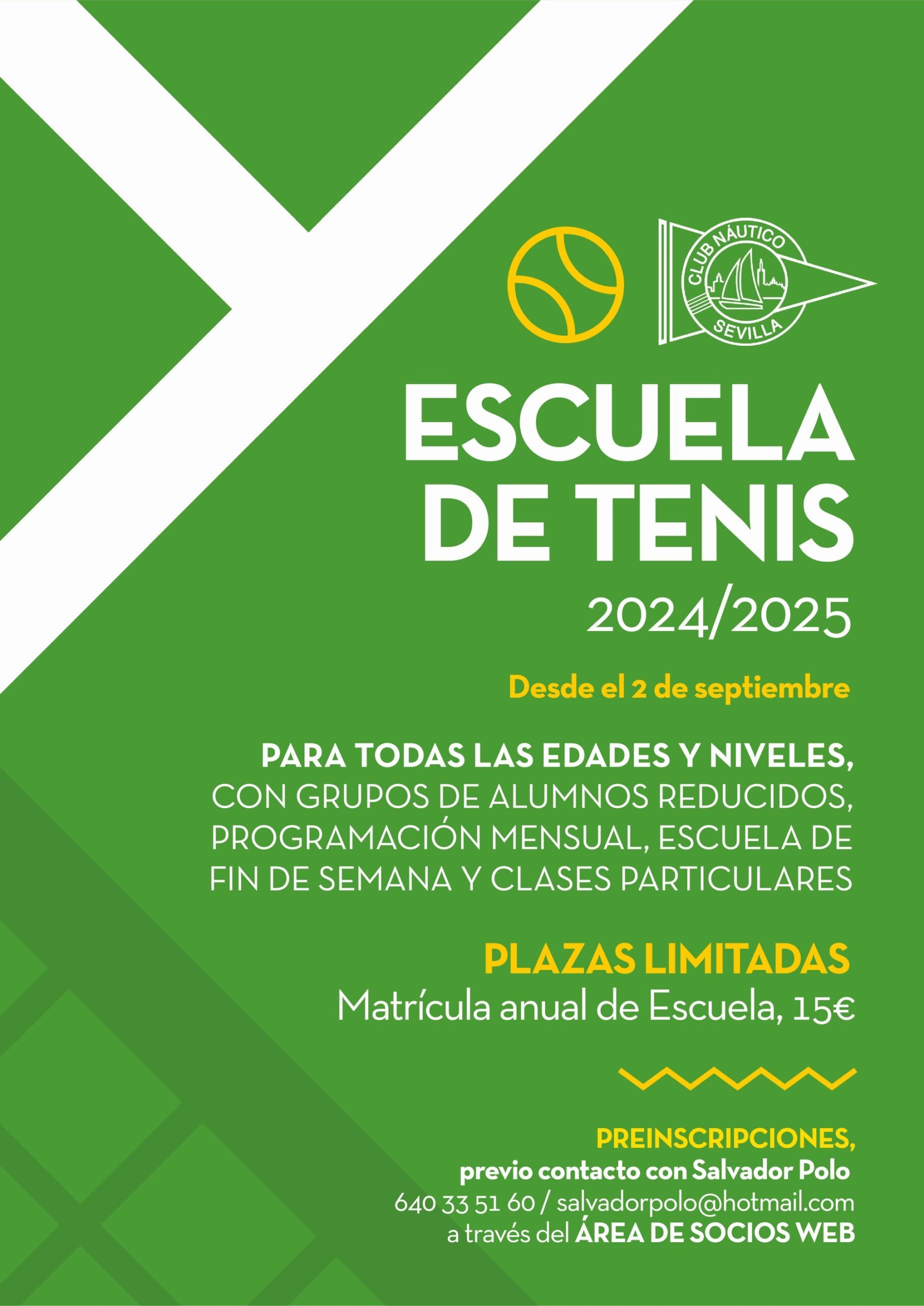 Escuela de tenis 2024/2025