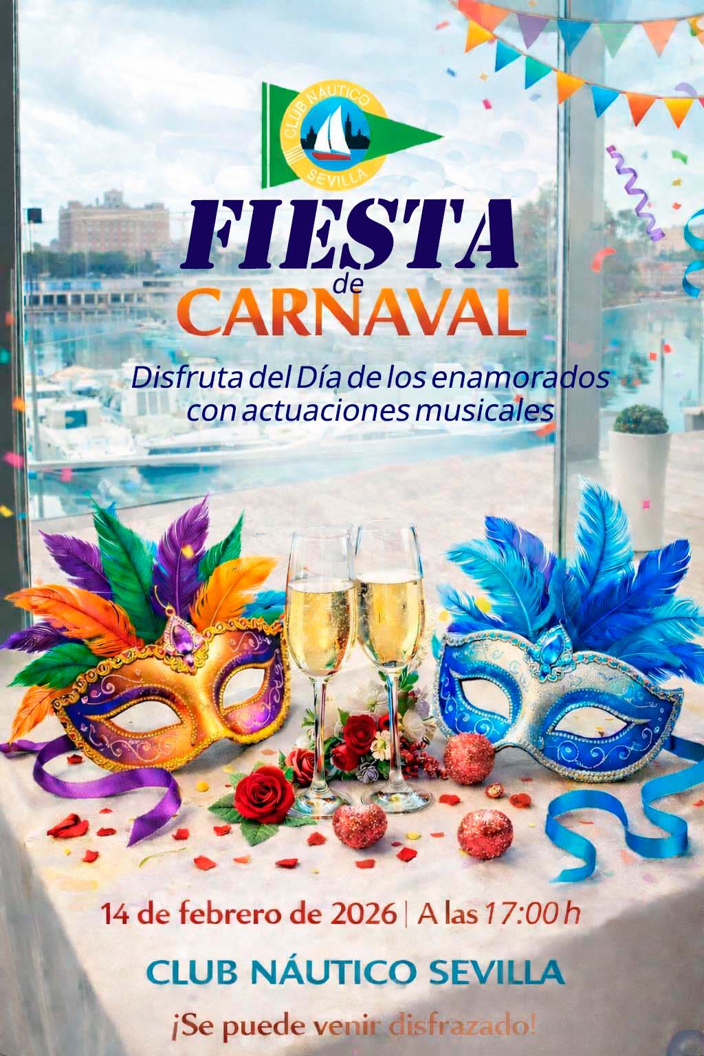Fiesta de Carnaval en el Club Náutico