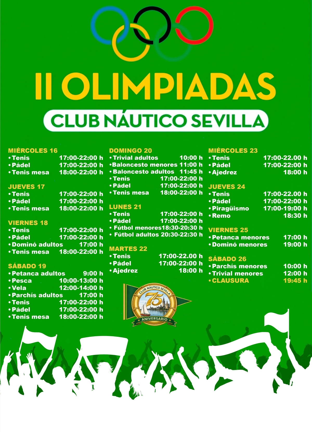 II Olimpiadas del Club Náutico Sevilla