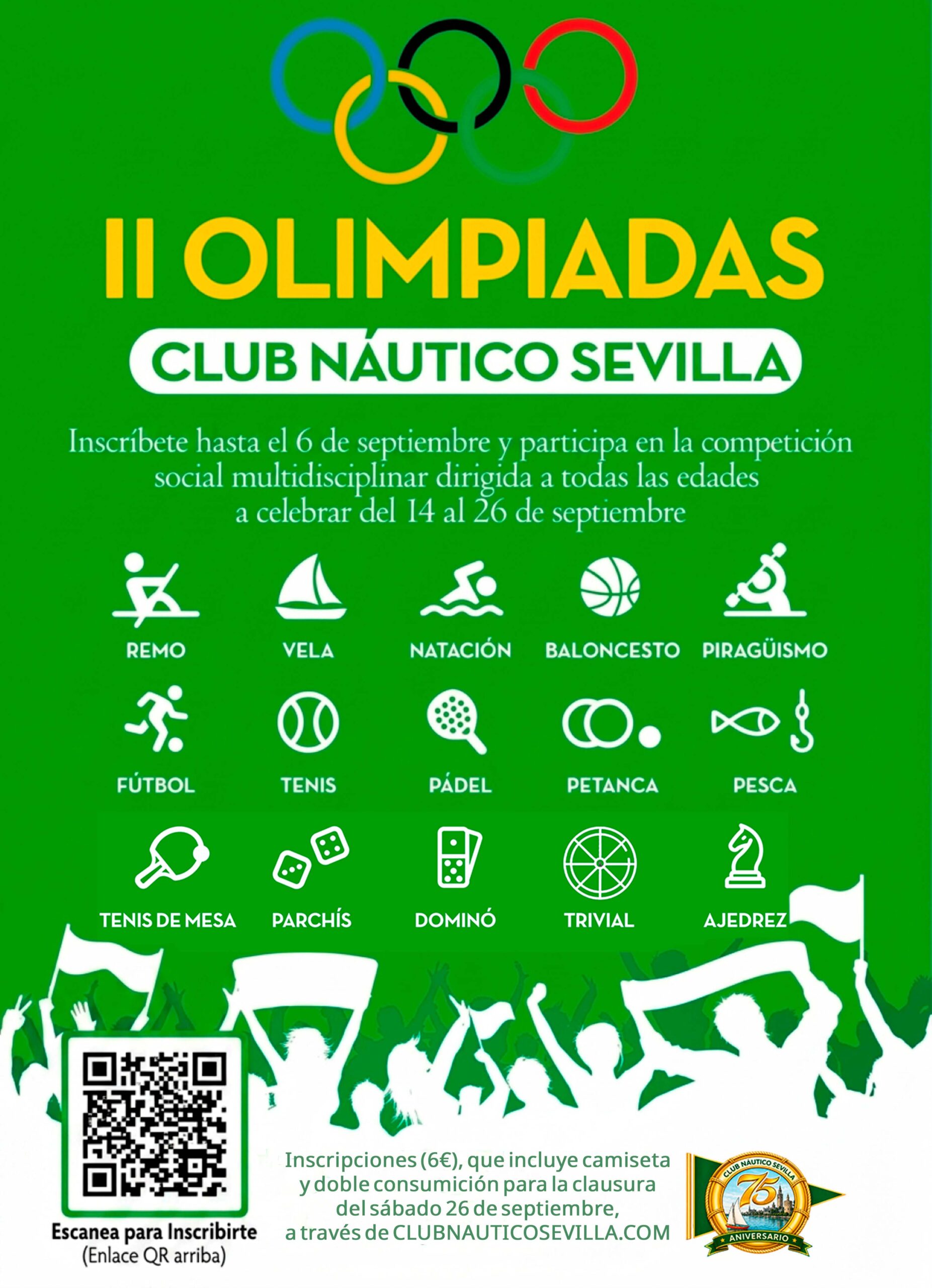 AVISO / Inscripciones para las II Olimpiadas Club Náutico Sevilla