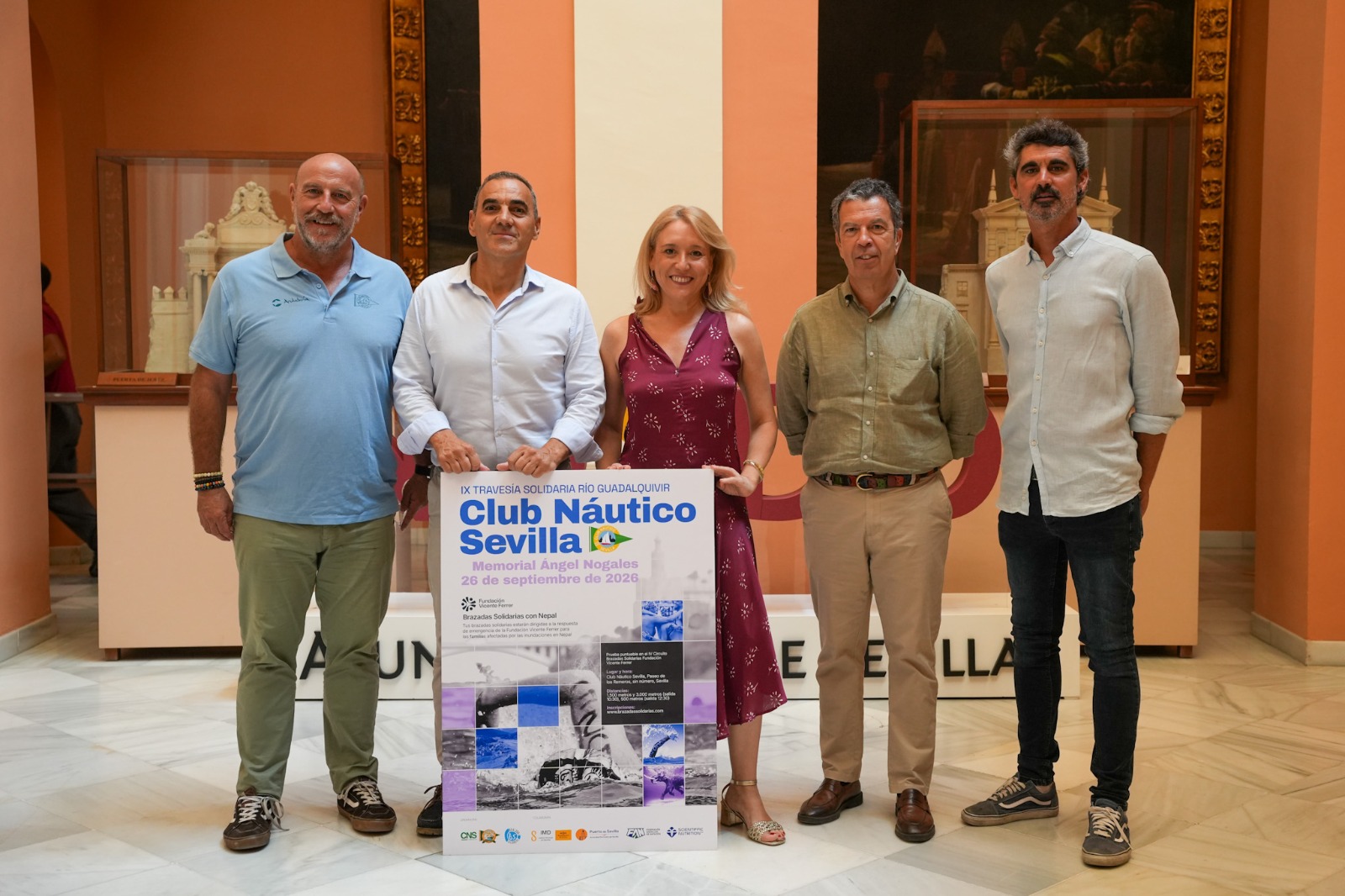 Travesía del Guadalquivir Club Náutico Sevilla Brazadas Solidarias