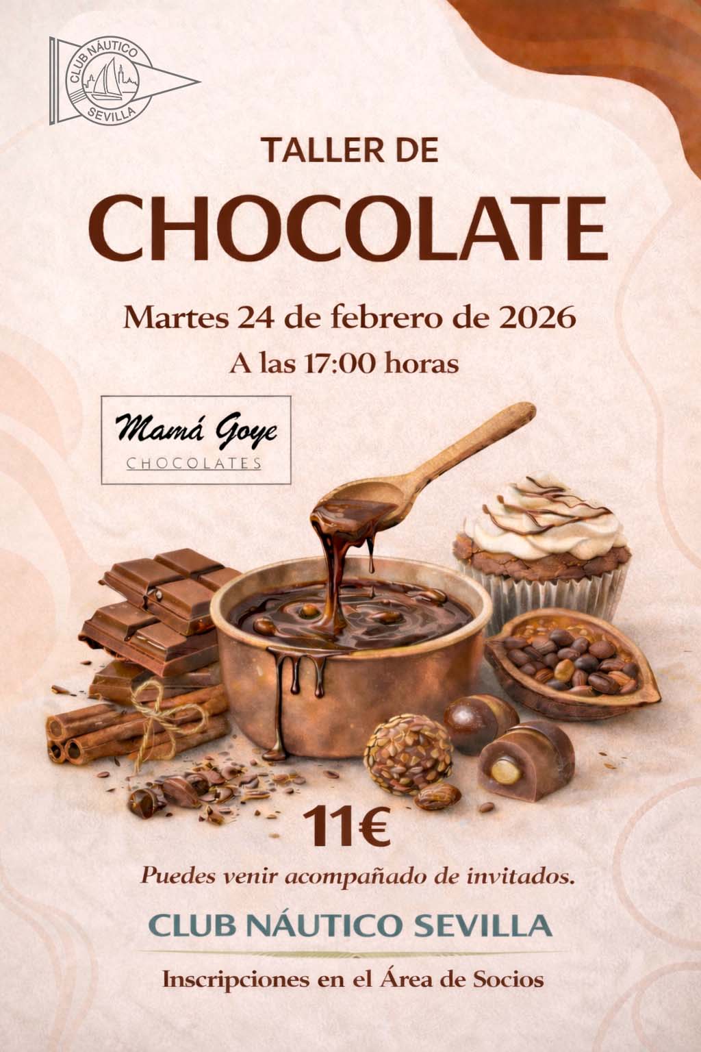 Taller de chocolate en el Club Náutico