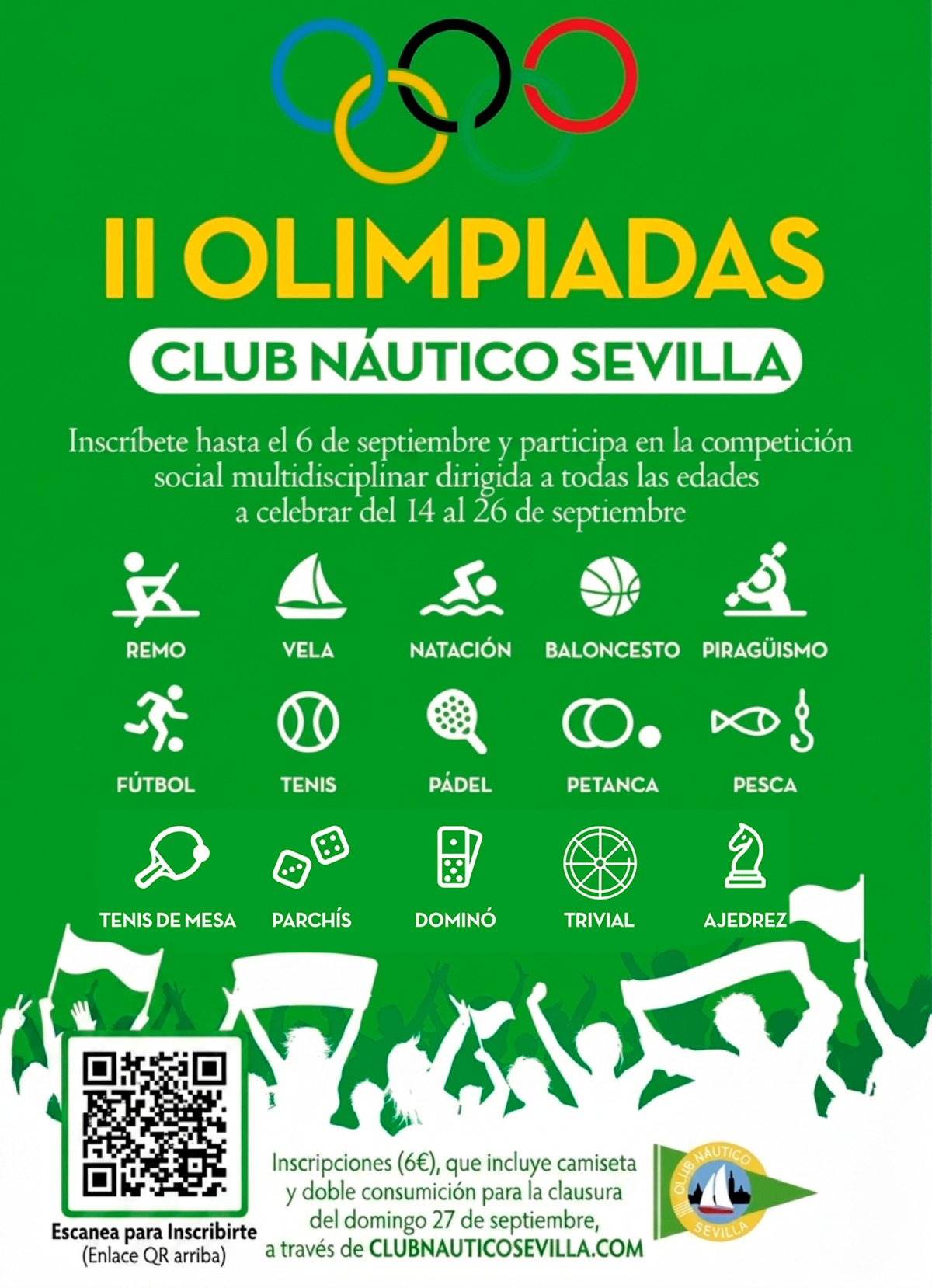 AVISO / Inscripciones para las II Olimpiadas Club Náutico Sevilla