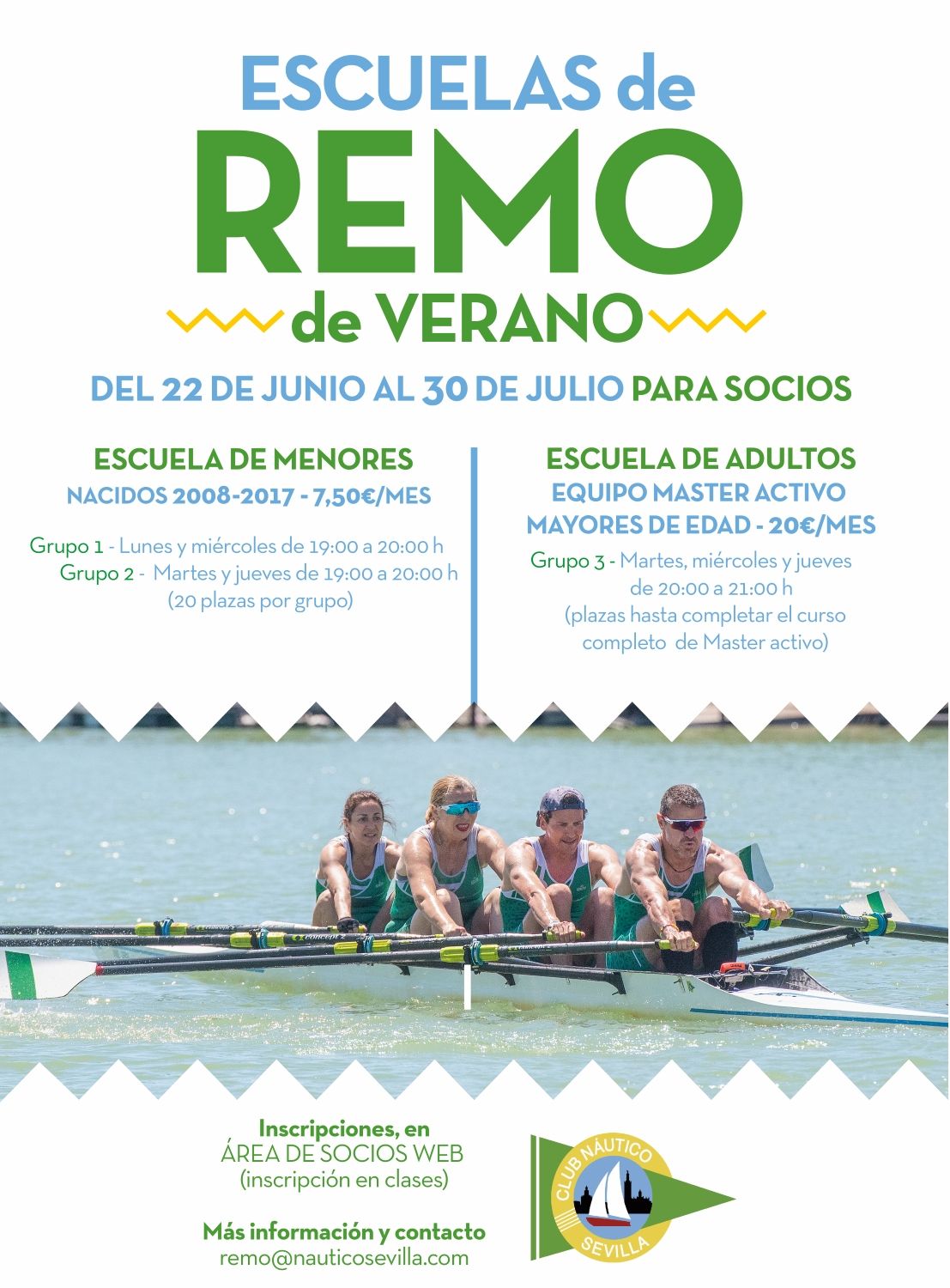 Escuelas de remo de verano