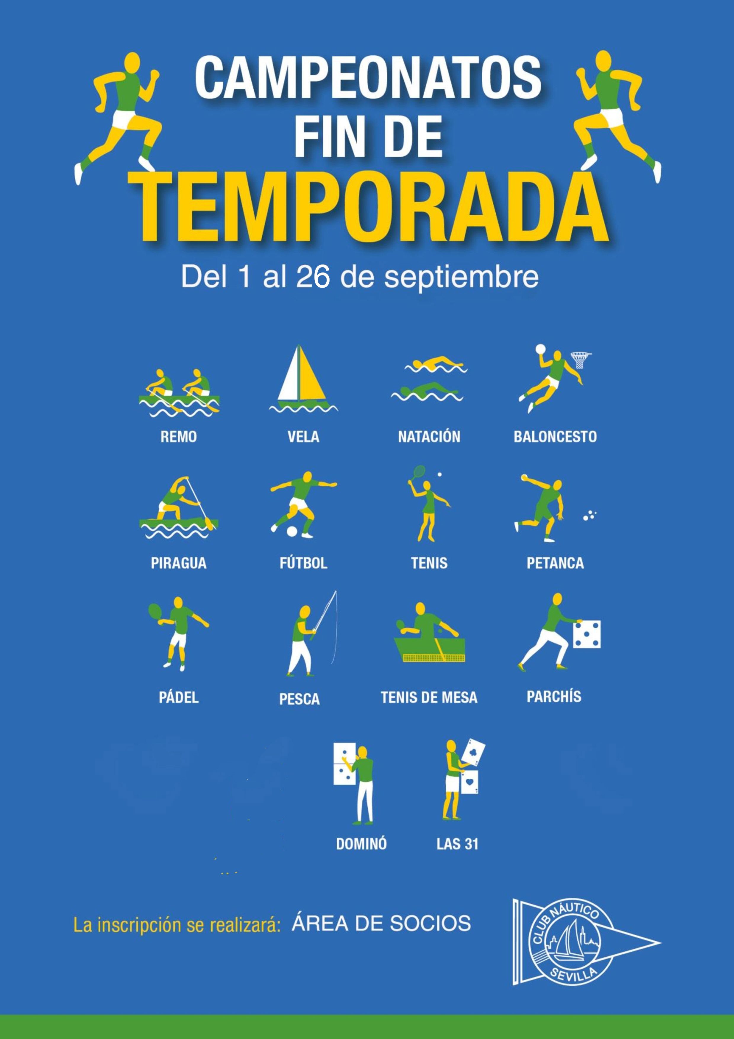 Competiciones deportivas y juegos sociales de fin de la temporada de verano 2021