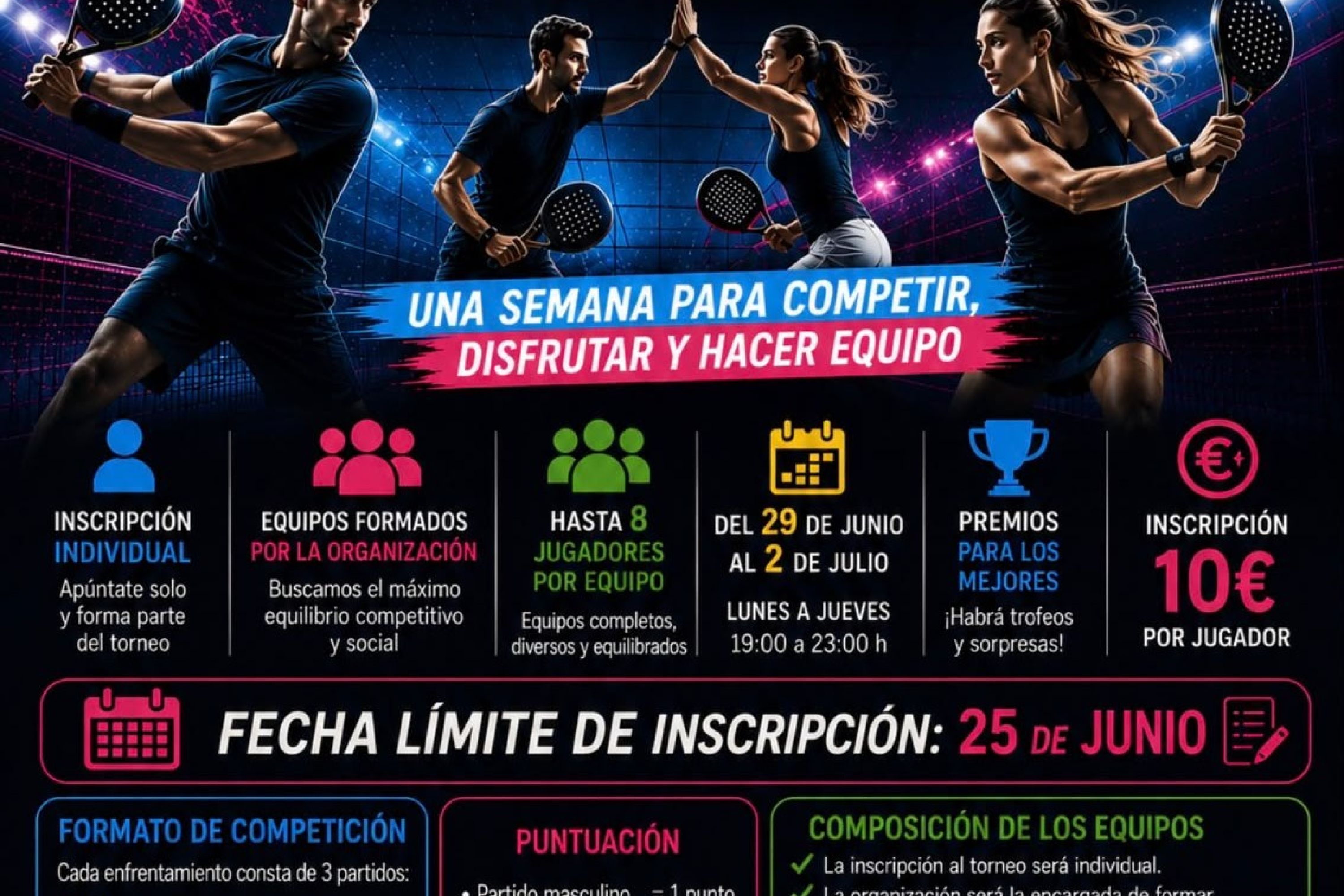 Torneo de pádel de verano