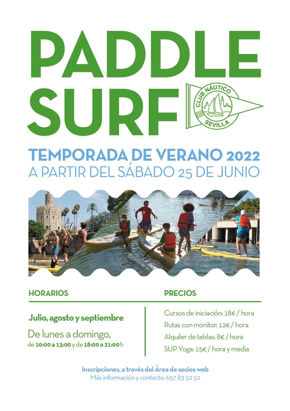 Practica paddle surf en el Club Náutico