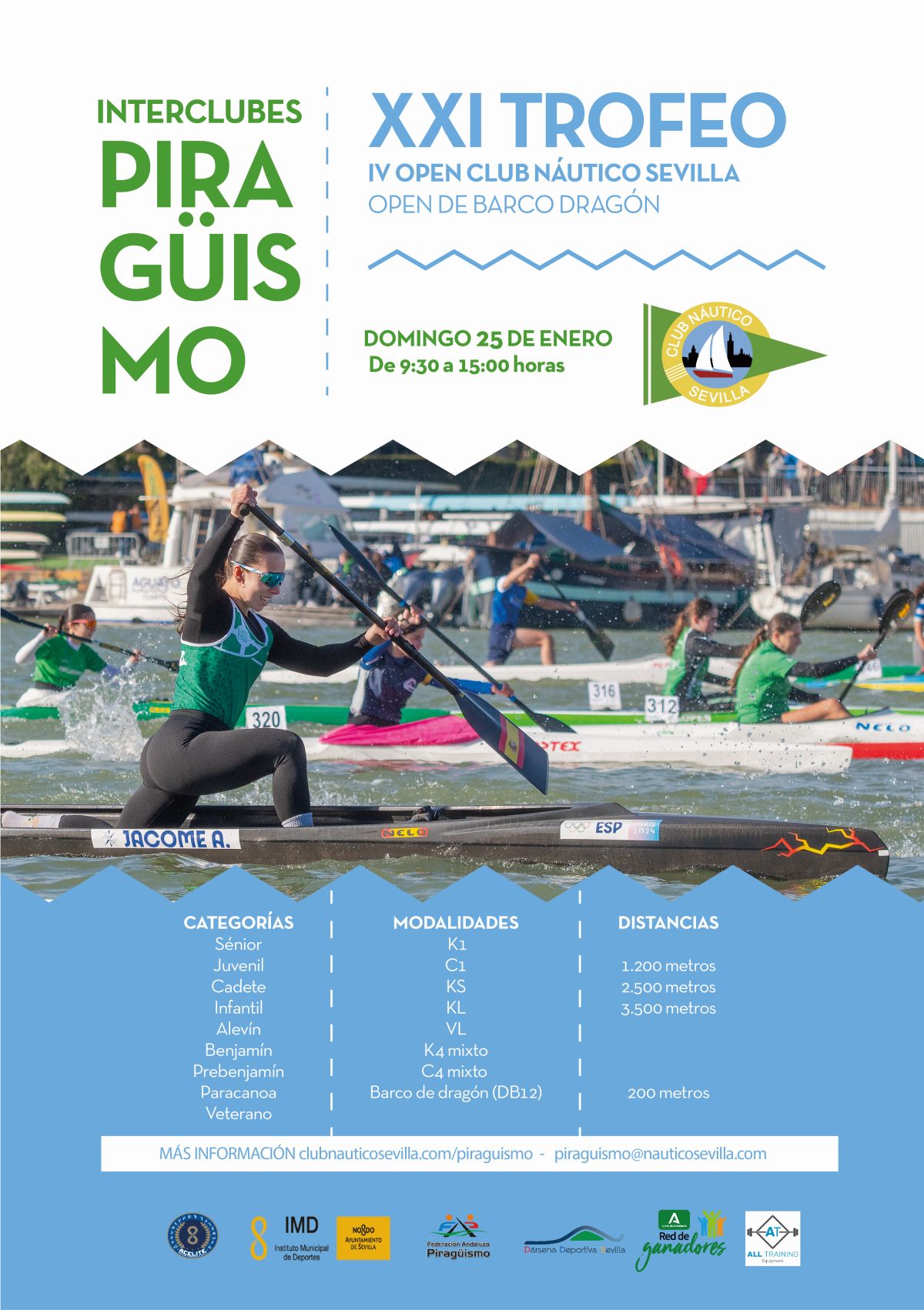 XXI Trofeo interclubes de piragüismo-IV Open Club Náutico Sevilla-Open de barco dragón