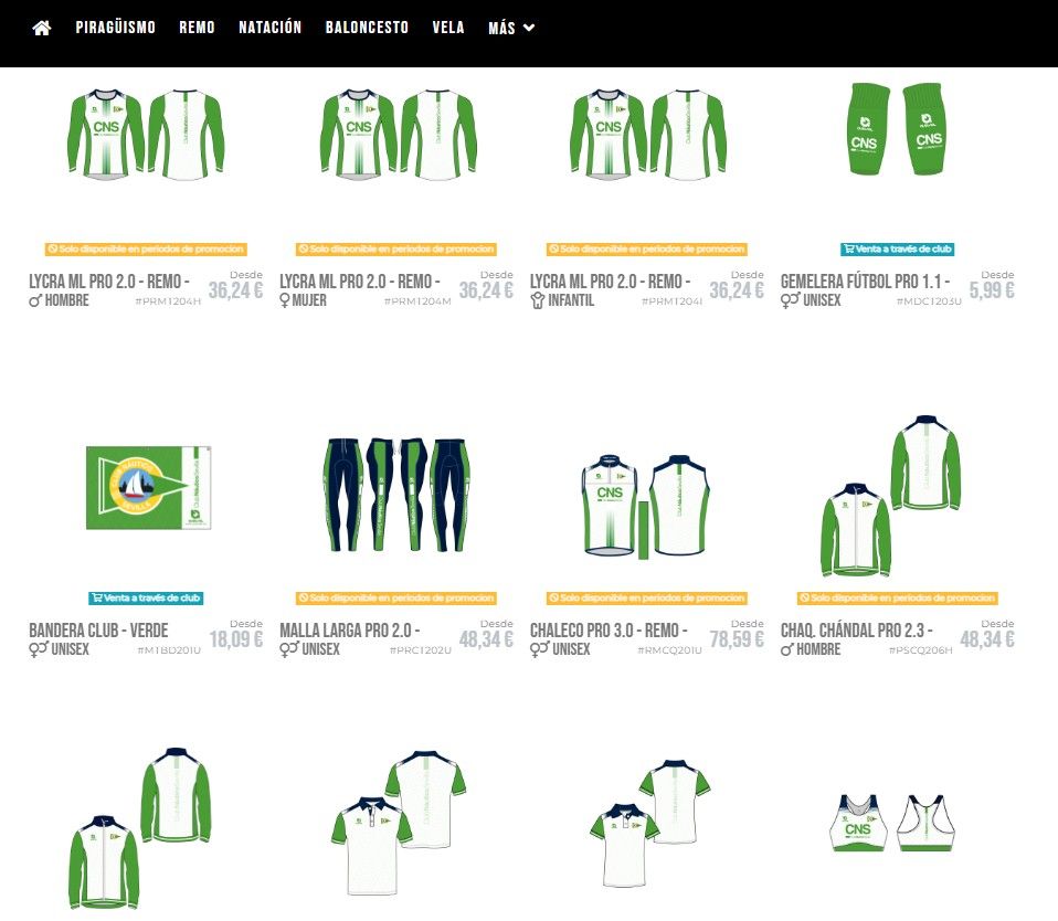 Promoción de la tienda AUSTRAL del Club Náutico Sevilla